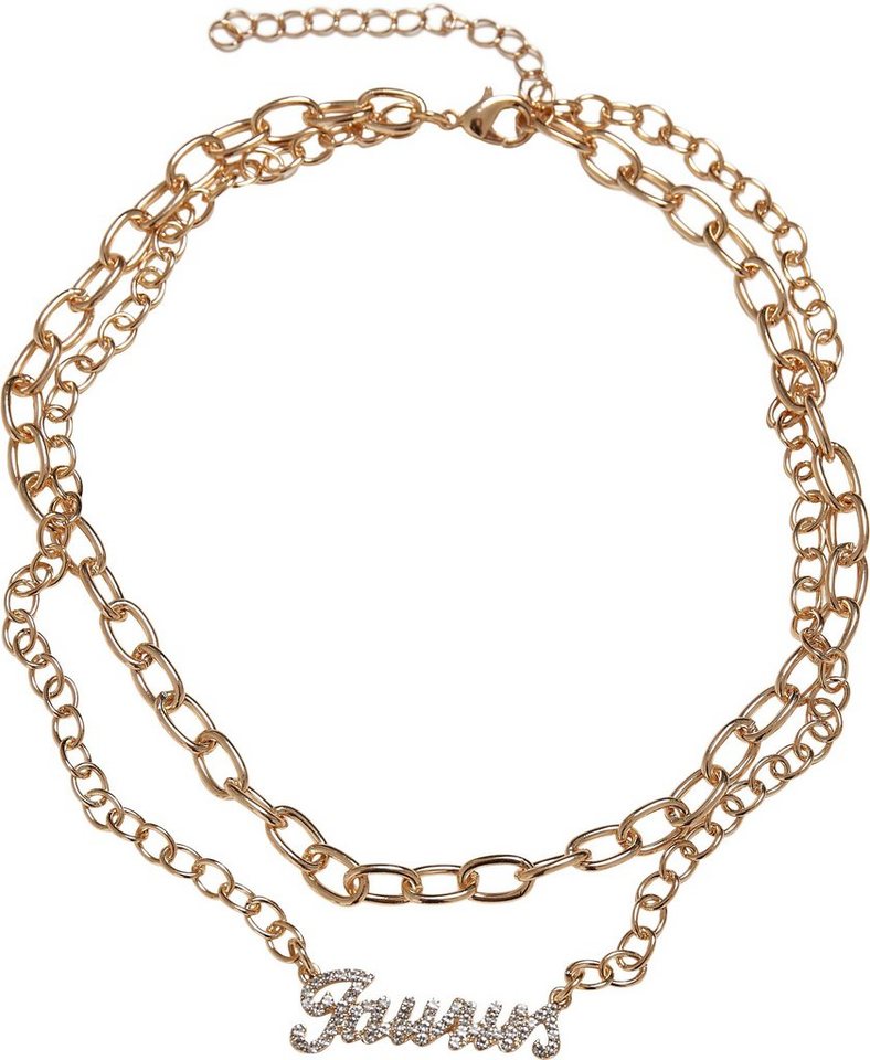 und Necklace, URBAN Zodiac Golden perfektes Edelstahlkette Für Stil Diamond Gefühl ein CLASSICS Accessoires Komfort von