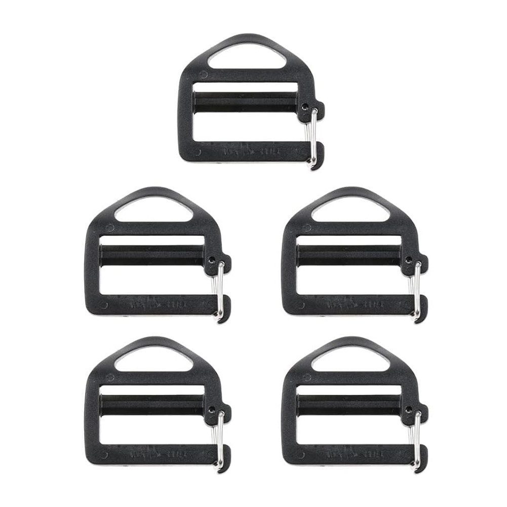 FANNOU Schnallen Gurtband, Plastikschnalle für Gurtband Gurtstecker (5-tlg), Stegschnalle Klemmschnalle für Rucksack Koffer Rucksack