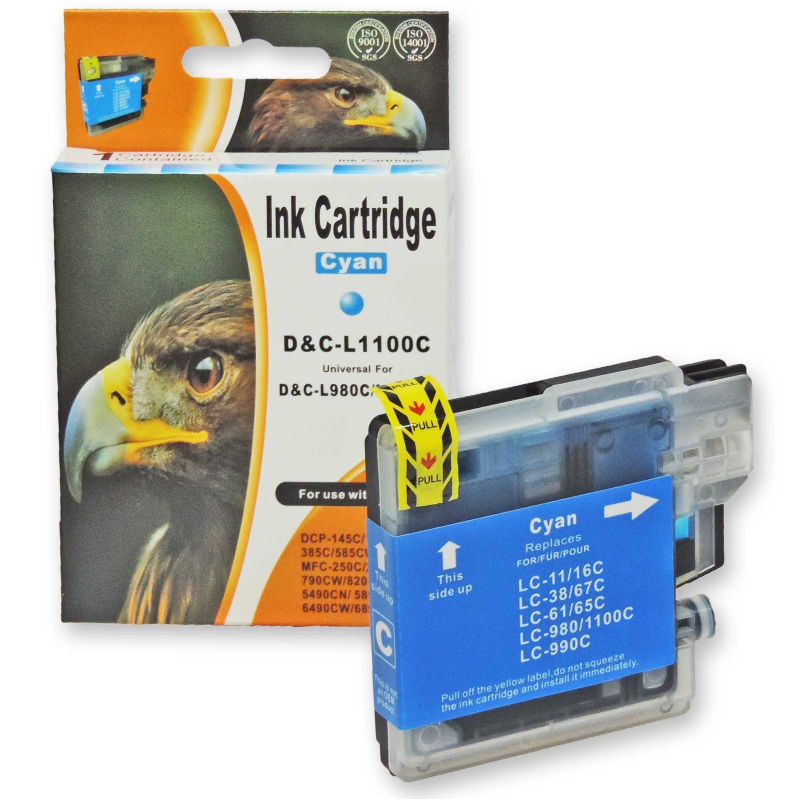 Kompatibel Brother LC-980, LC-1100 Multipack 4-Farben (Schwarz, Cyan, Tintenpatrone (Set, CW)