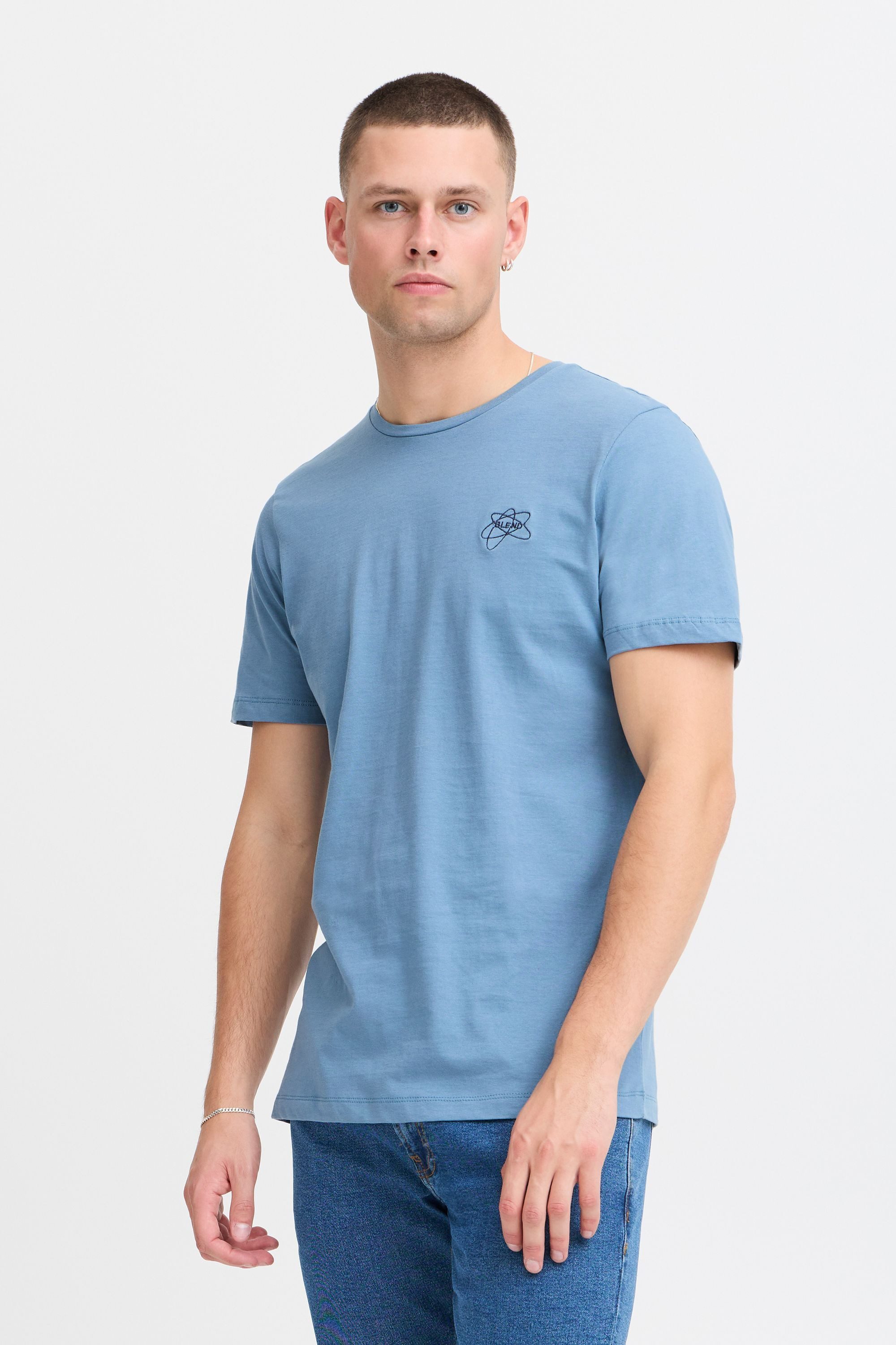Blend T-Shirt BHTee (1-tlg) Basic T-Shirt mit Rundhalsausschnitt