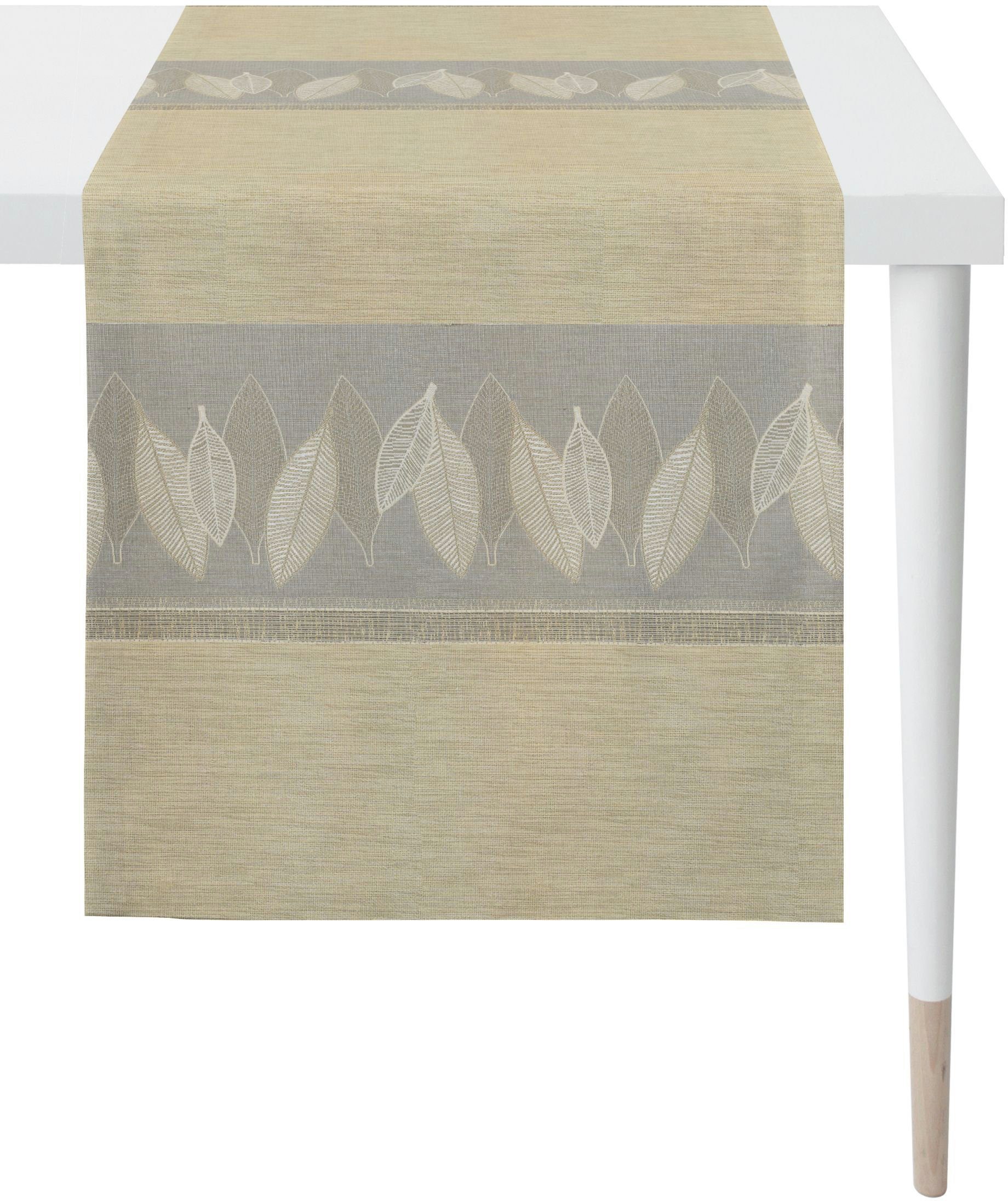 APELT Tischläufer (1-tlg) 2719 Jacquard LOFT beige/natur/grau STYLE,