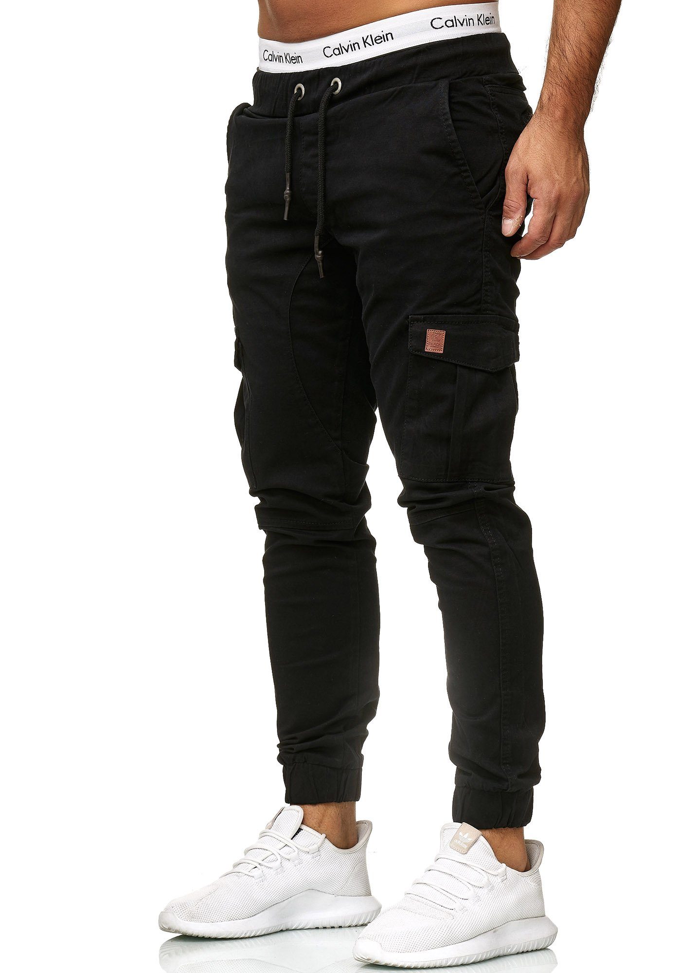Schwarz Pants, Slim Fit, Code47 (1-tlg) Jeans, Herren Code47 Chino Slim-fit-Jeans