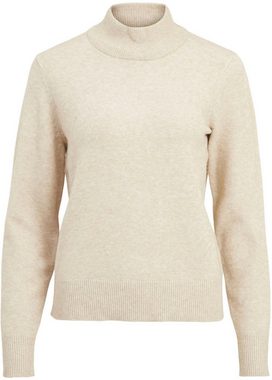 Vila Strickpullover VIRIL CREWNECK mit modischem Kragen