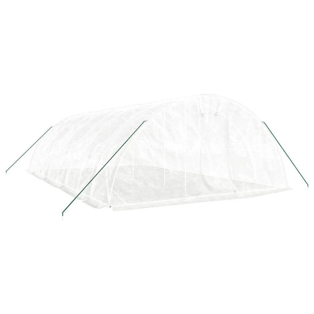 vidaXL Gewächshaus, Treibhaus mit Stahl...