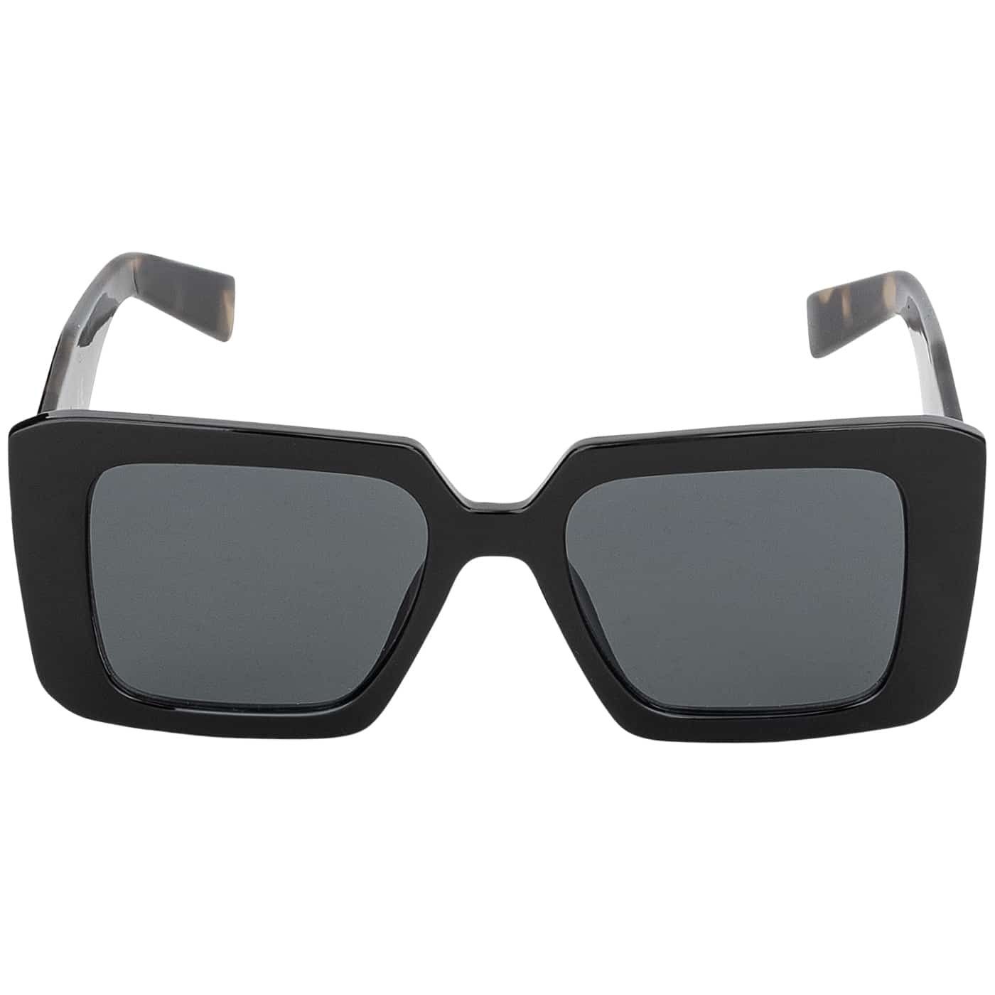 Schwarz-Braun Sonnenbrille Linsen Braun, mit und Blau (1-St) Rundglas Schwarzen Eyewear BEZLIT Damen Designer Retrosonnenbrille