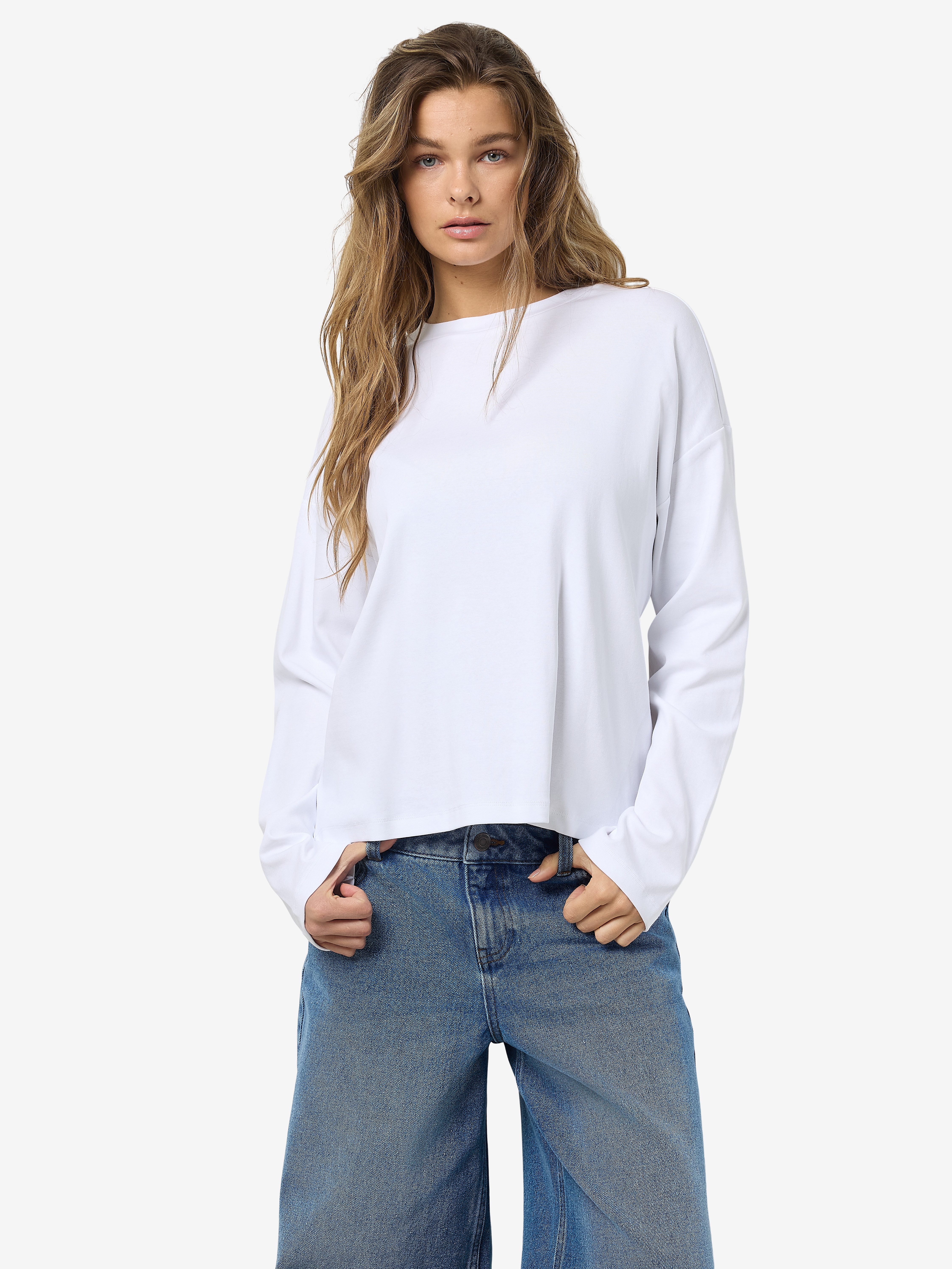 Noisy may Langarmshirt NMMOCCA L/S REGULAR FIT TOP JRS FWD NOOS günstig online kaufen