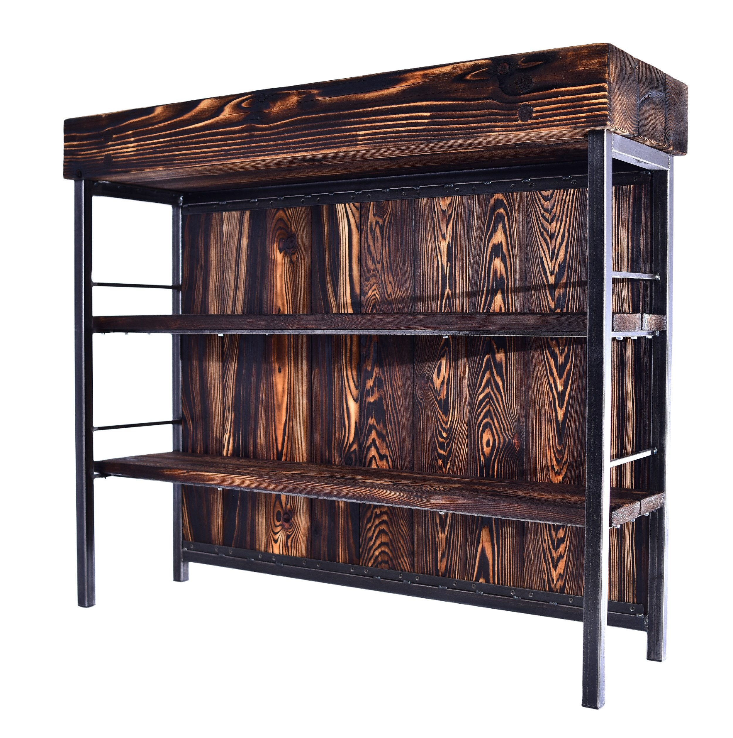 CHYRKA Empfangstheke Bartisch Stehtisch Theke (L=120-200 cm) BarMöbel KALUSH