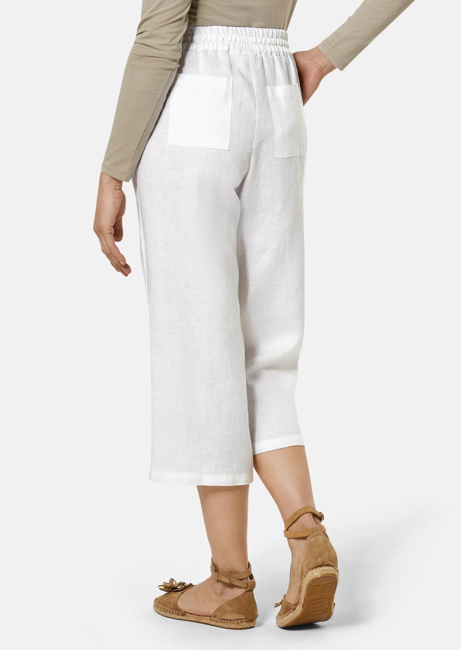 GOLDNER Stoffhose Kurzgröße: Sommerhose mit Rundumschlupfbund Schlupfhose mit Bindeband, weitem Bein und 7/8-Länge – Bild 4 von 5