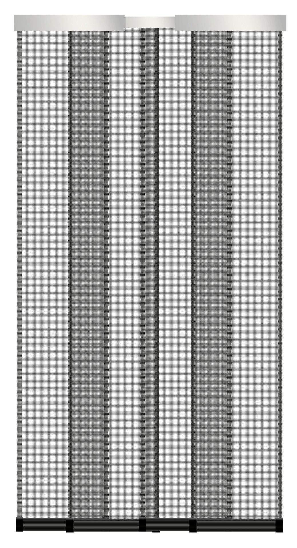 SCHELLENBERG Insektenschutz-Vorhang "Premium Teleskop", Fliegengitter für Balkontüren und Terrassentüren, 120 x 250 cm in anthrazit, ohne bohren
