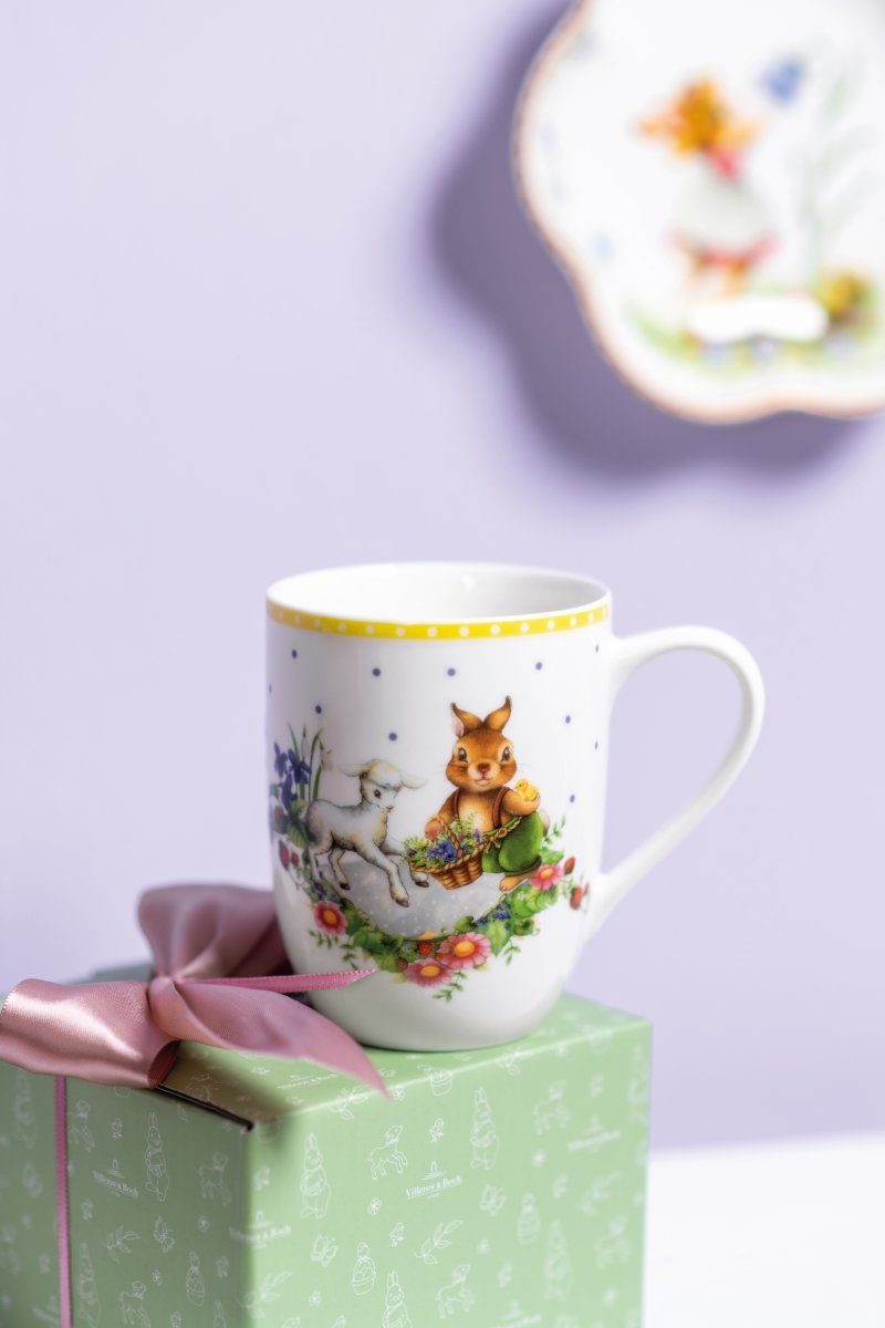 Villeroy & Boch Becher Spring Awakening Becher mit Henkel Opa Hans & Paul, Premium Porcelain