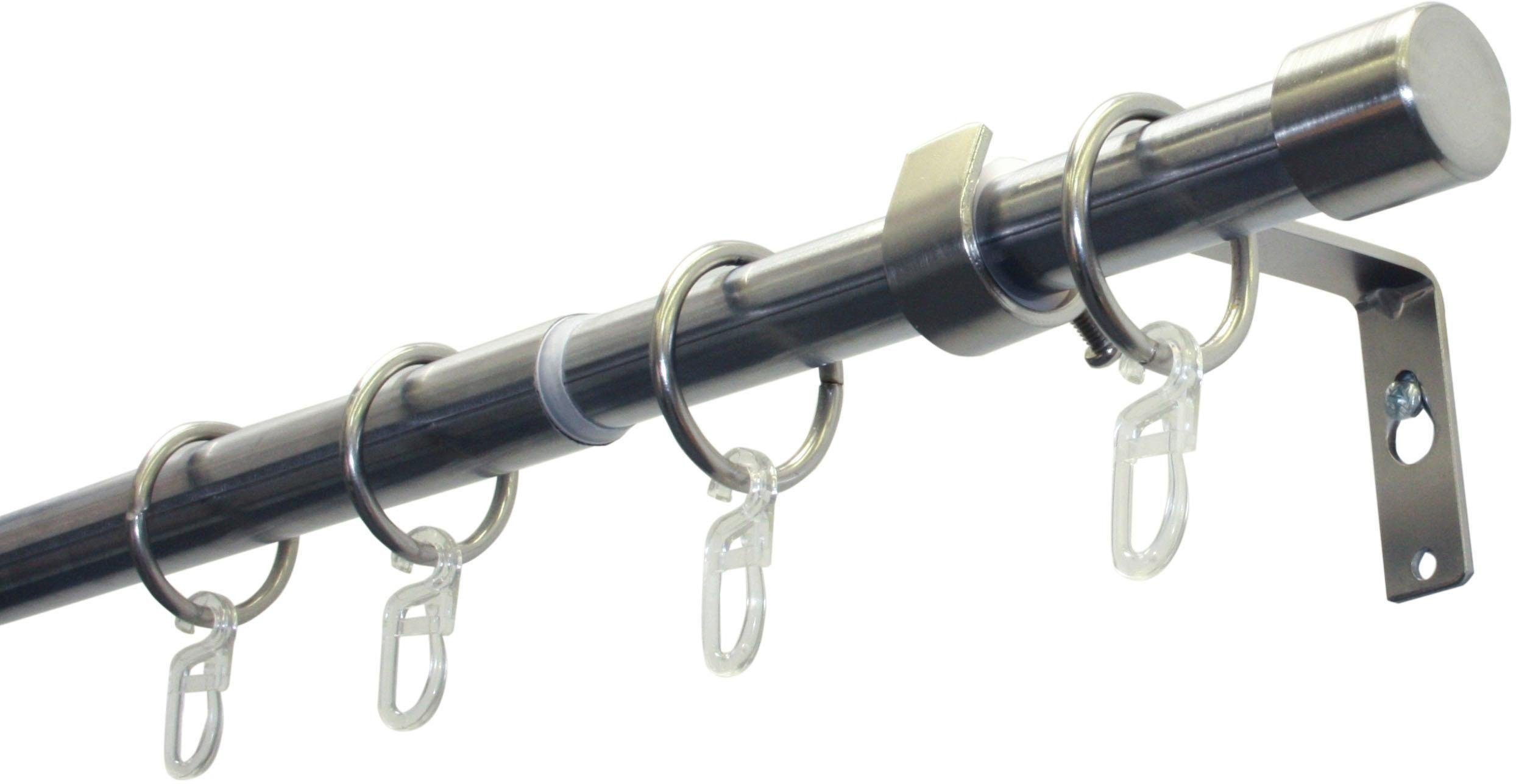 GARDINIA Gardinenstange Set Metall, Ø 19 mm, 1-läufig, ausziehbar, verschra günstig online kaufen