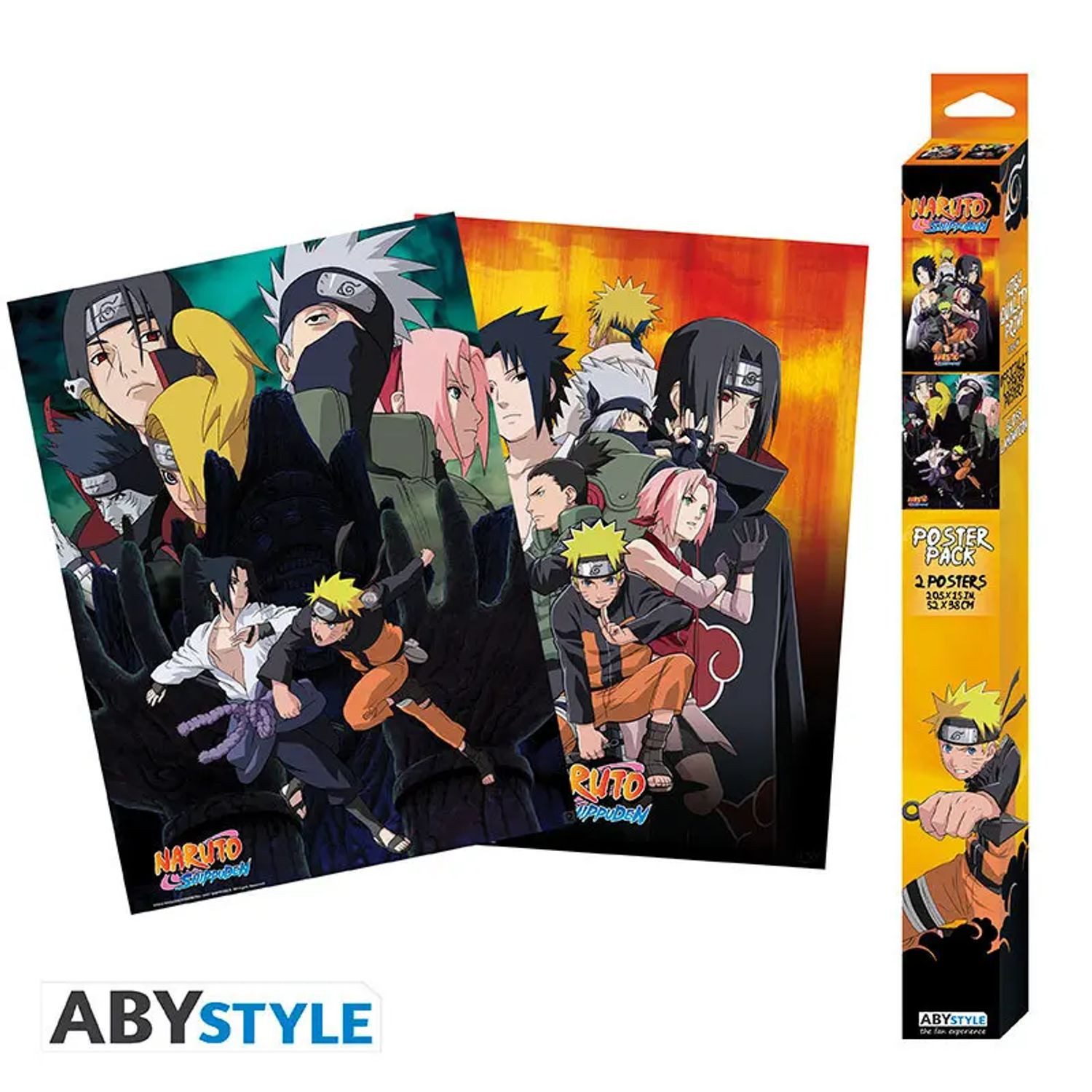 Abysse Poster ABYstyle - Naruto Shippuden Set 2 Chibi Posters