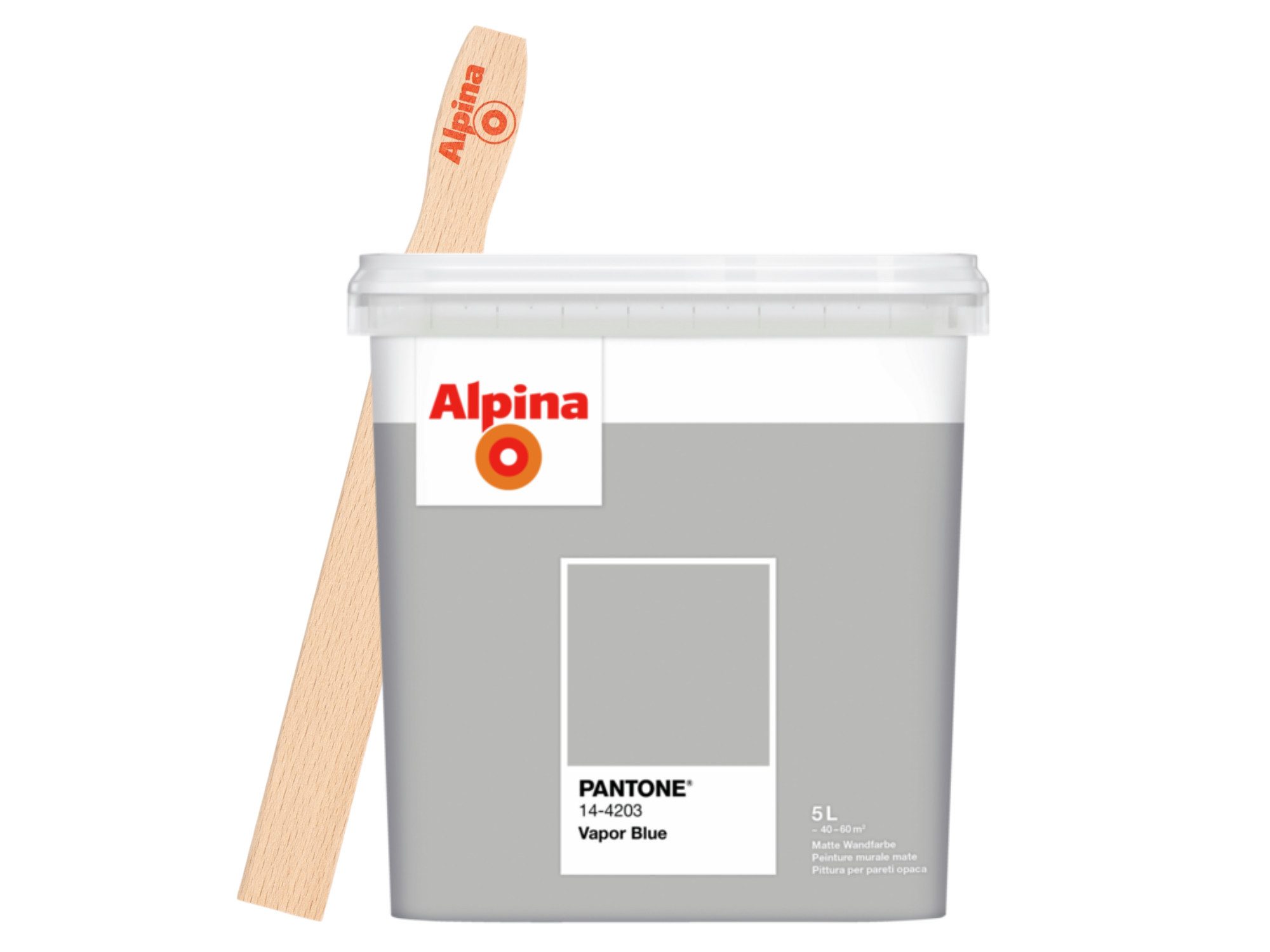 Alpina Wandfarbe Alpina PANTONE® 5L + gratis Rührholz