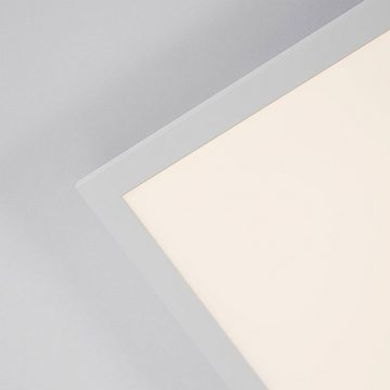 Arcchio LED Panel Lysander, dimmbar, LED-Leuchtmittel fest verbaut, Farbwechsel warmweiß / tageslicht, Metall, Aluminium, Kunststoff, weiß, (RAL 9016), 1 flammig, inkl.