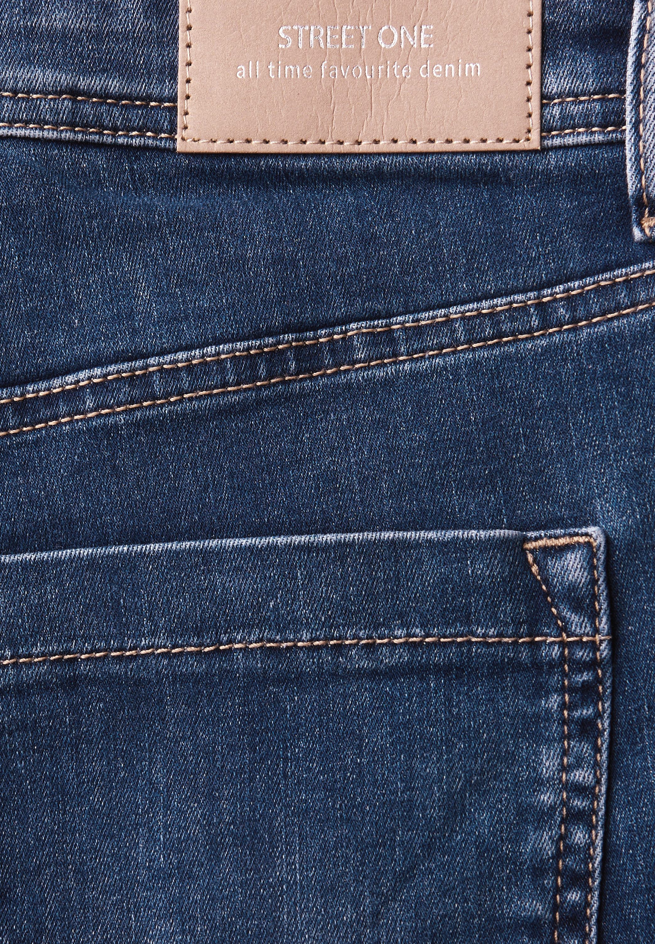 STREET ONE Weite Jeans QR Denim-Wide Leg mit Stretch