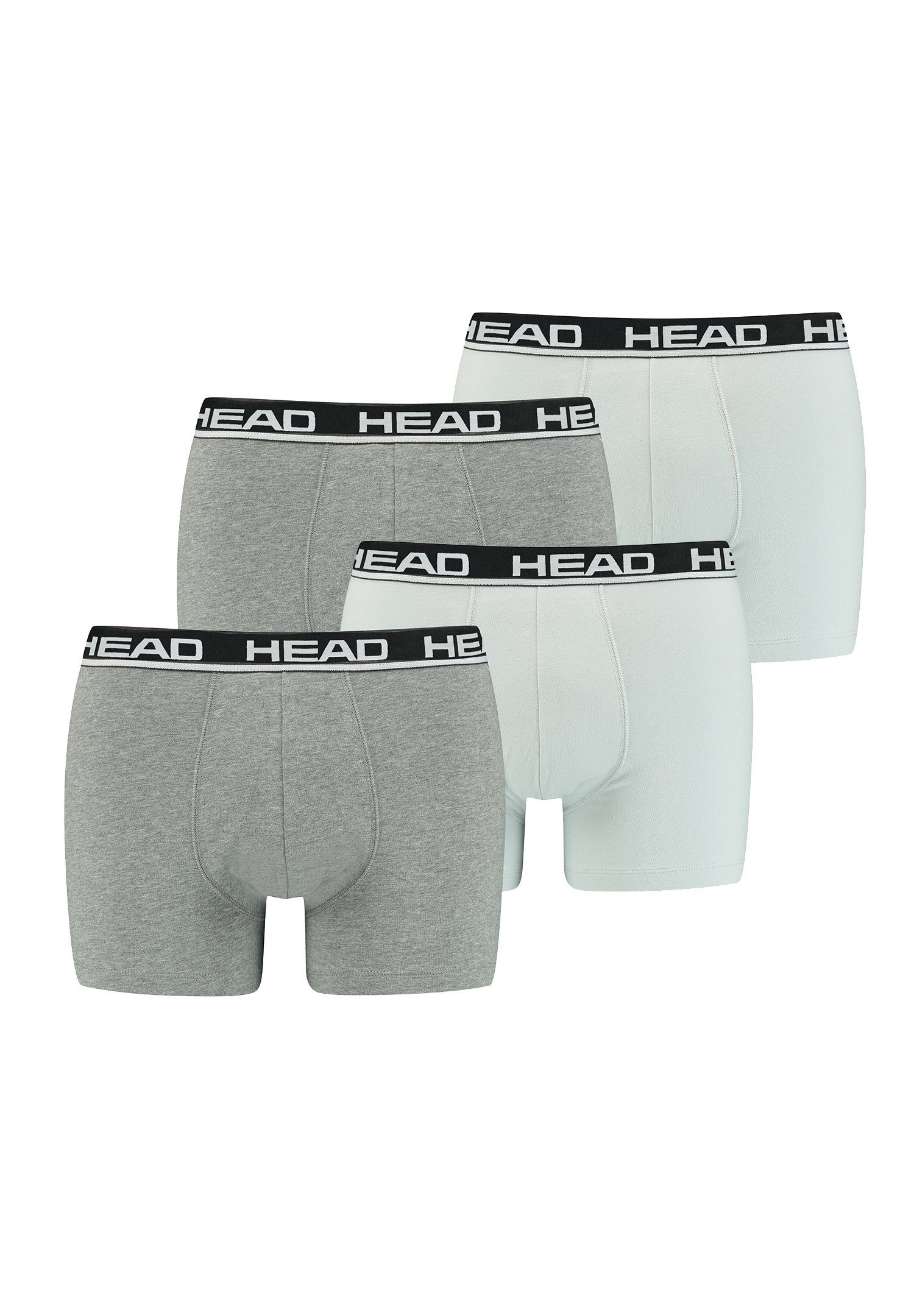 Head Boxershorts Boxer Head (Spar-Set, Grey combo 012 - 4P 4er-Pack) 4-St., Basic