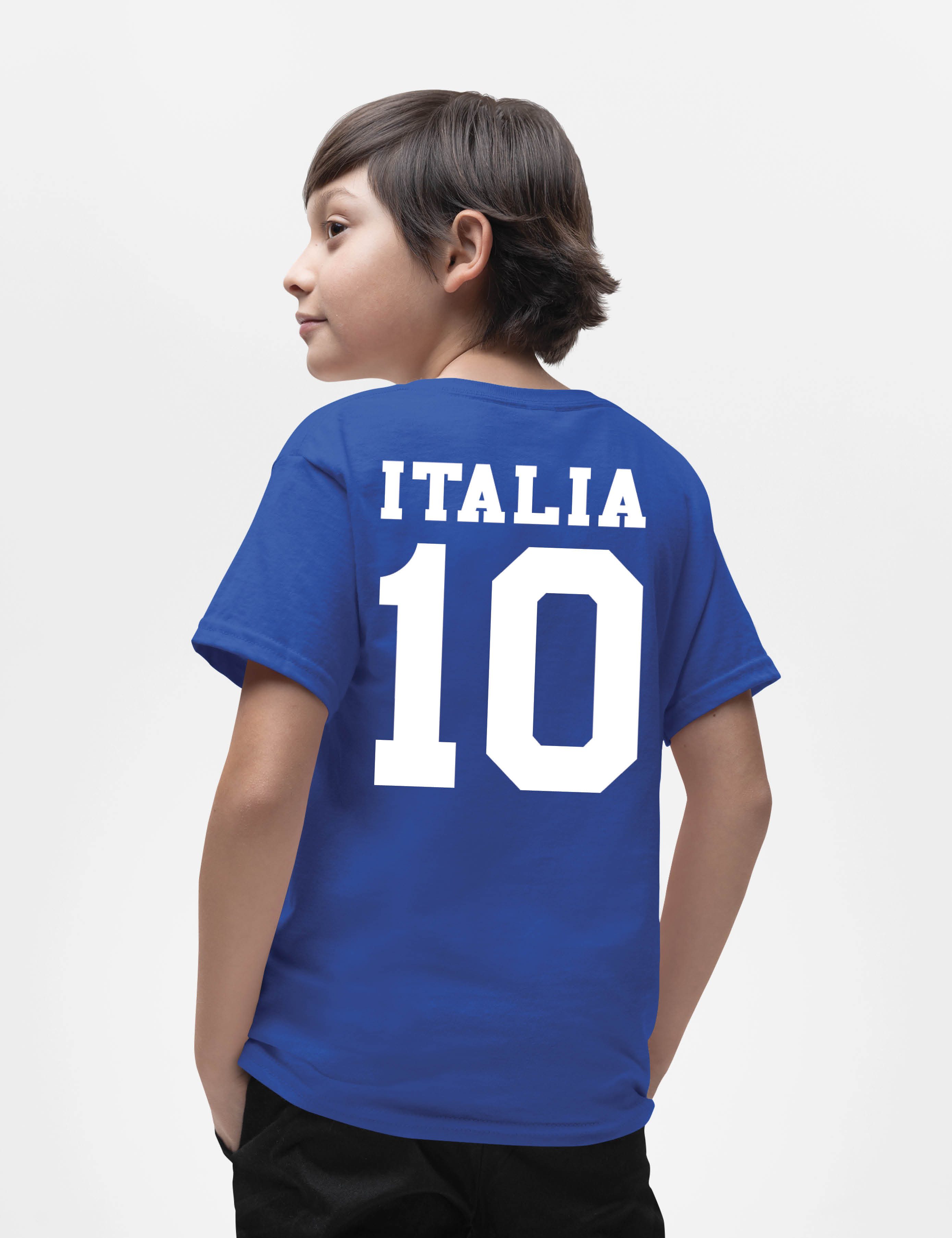 Youth Designz T-Shirt Italien Kinder T-Shirt im Fußball Trikot Look mit trendigem Motiv