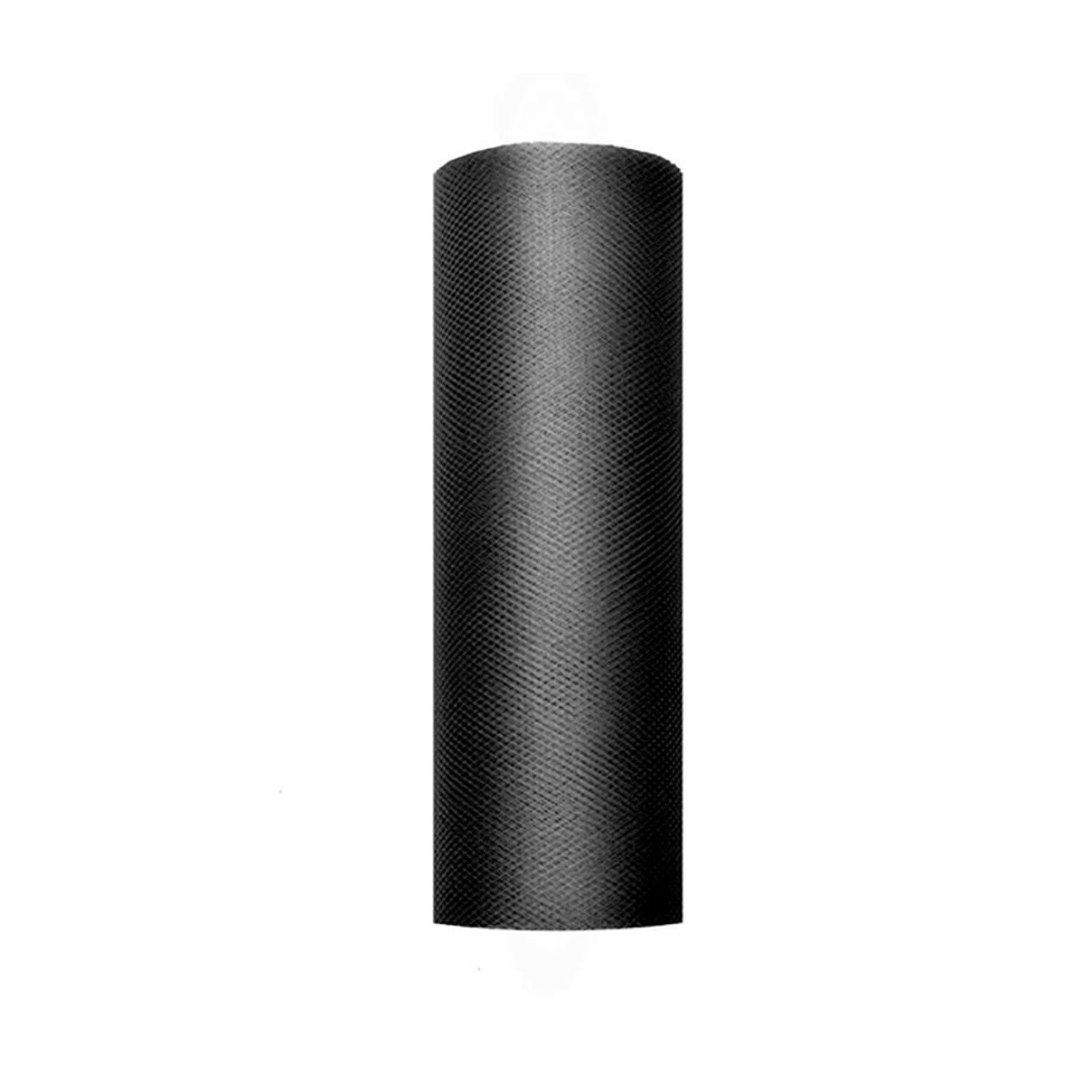 partydeco Hängedekoration Dekostoff Tüll 0,15m x 9m Schwarz