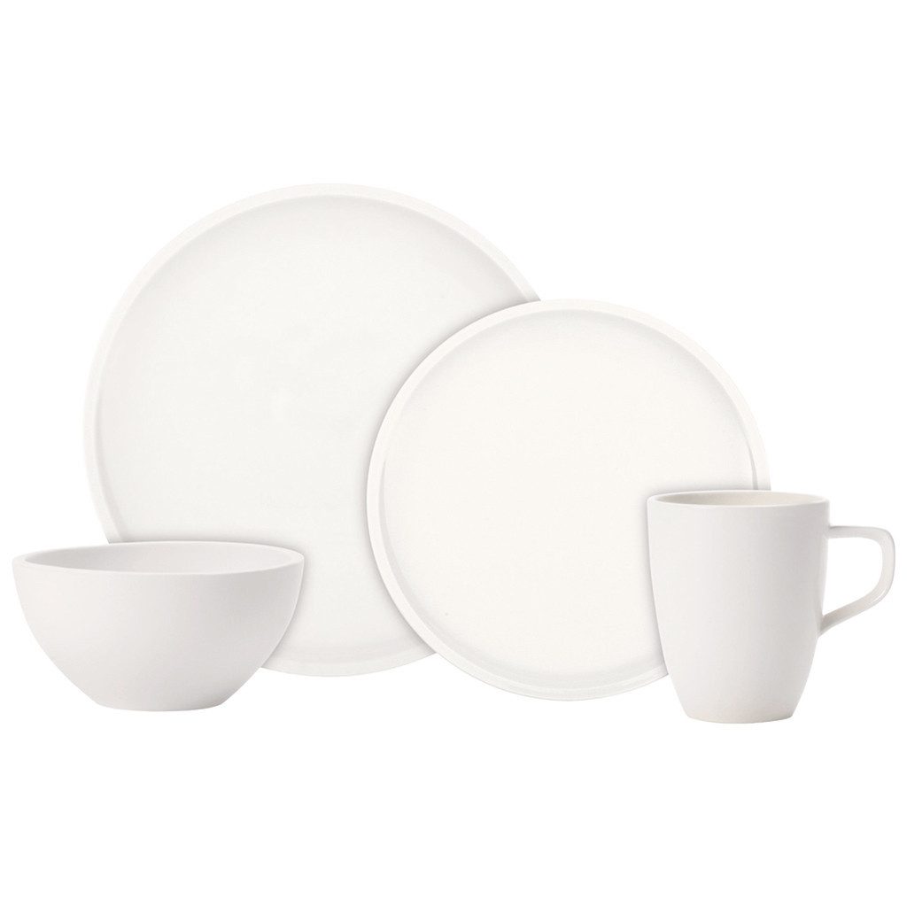 Villeroy & Boch Geschirr-Set Artesano Original Einsteigerset 8 tlg. (8-tlg), 2 Personen, Porzellan, Premium Porcelain, mikrow.- & spülm.sicher, Made in Germany