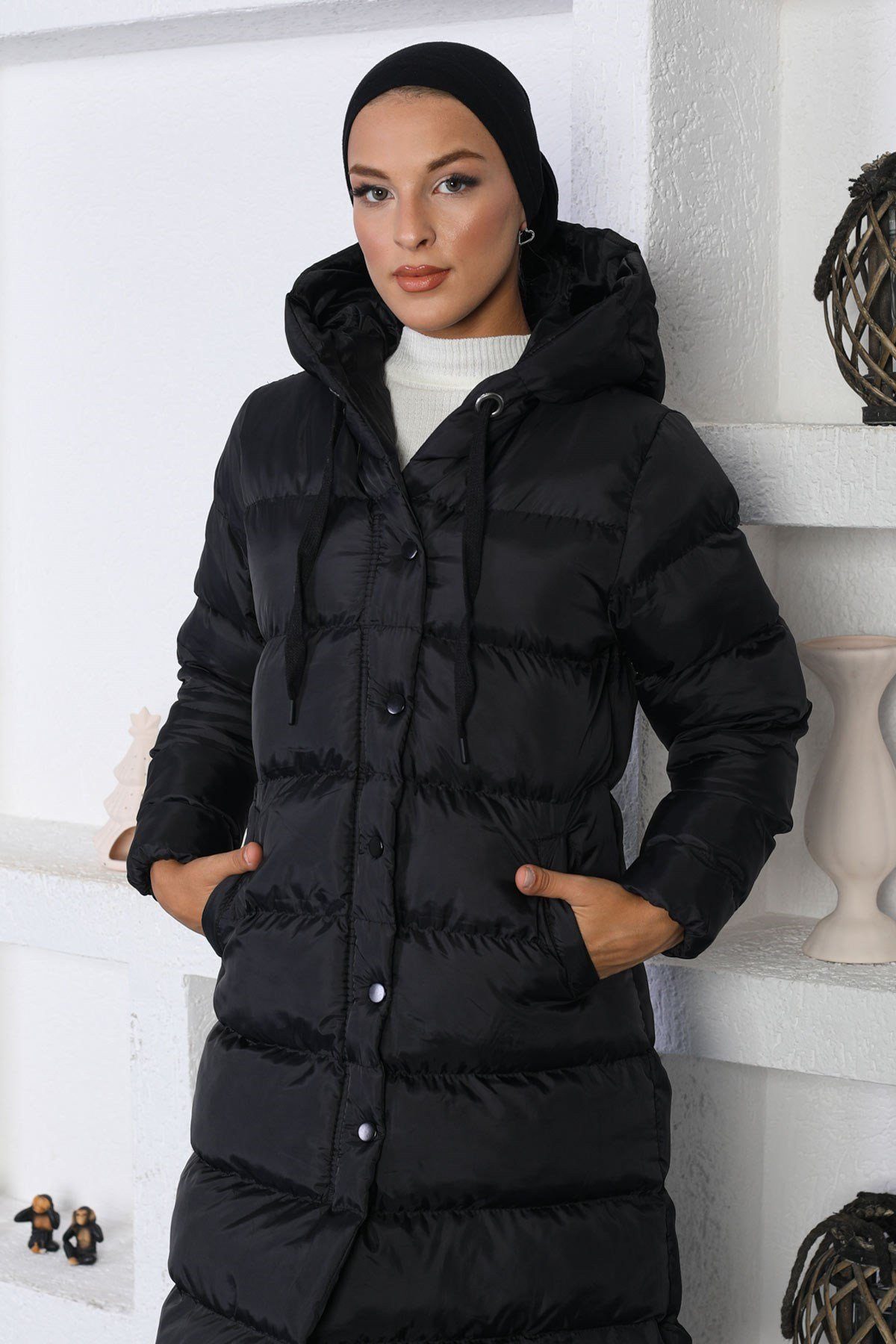 MODAMİHRAM Winterjacke Pufferjacke mit Kapuze günstig online kaufen