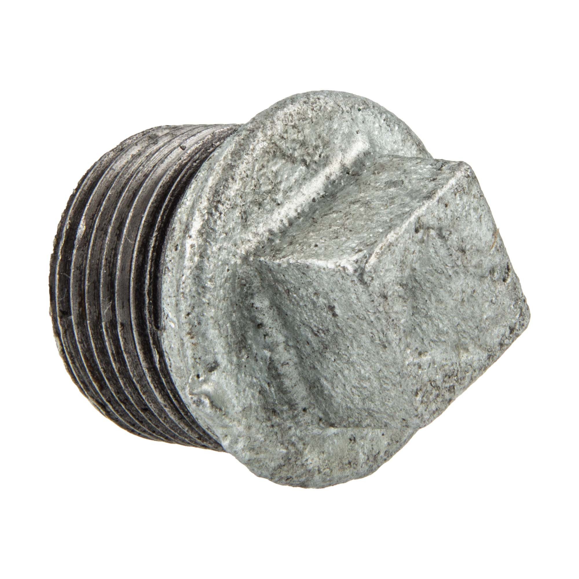 GEBO Gewindefitting Temperguss-Gewindefitting verzinkt Stopfen, 3/8 Zoll