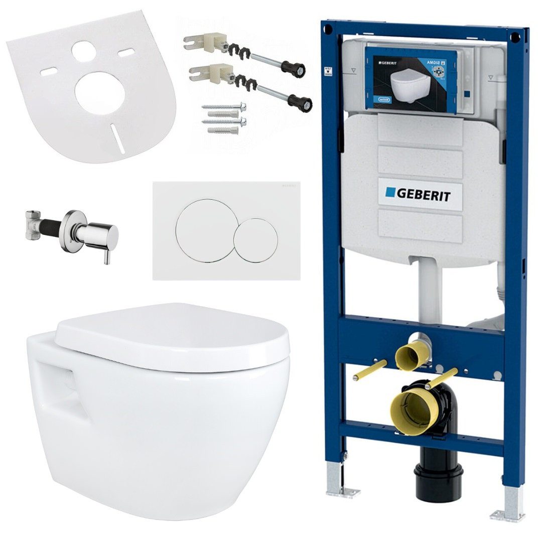 GEBERIT Tiefspül-WC GEBERIT-AL5508-SET, Hänge Wand WC mit Taharet Funktion, günstig online kaufen