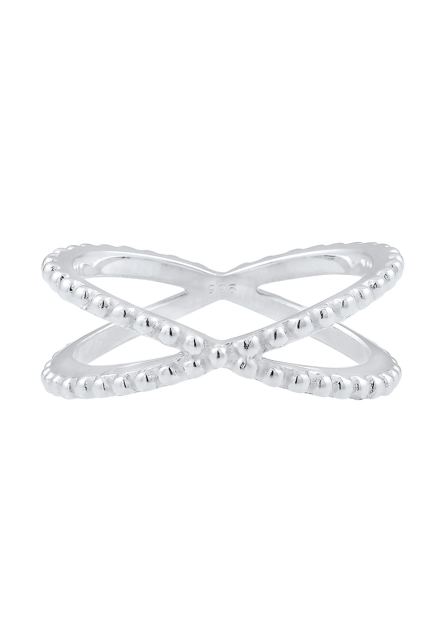 Elli Fingerring Wickelring Criss Cross Kugel 25 Silber günstig online kaufen