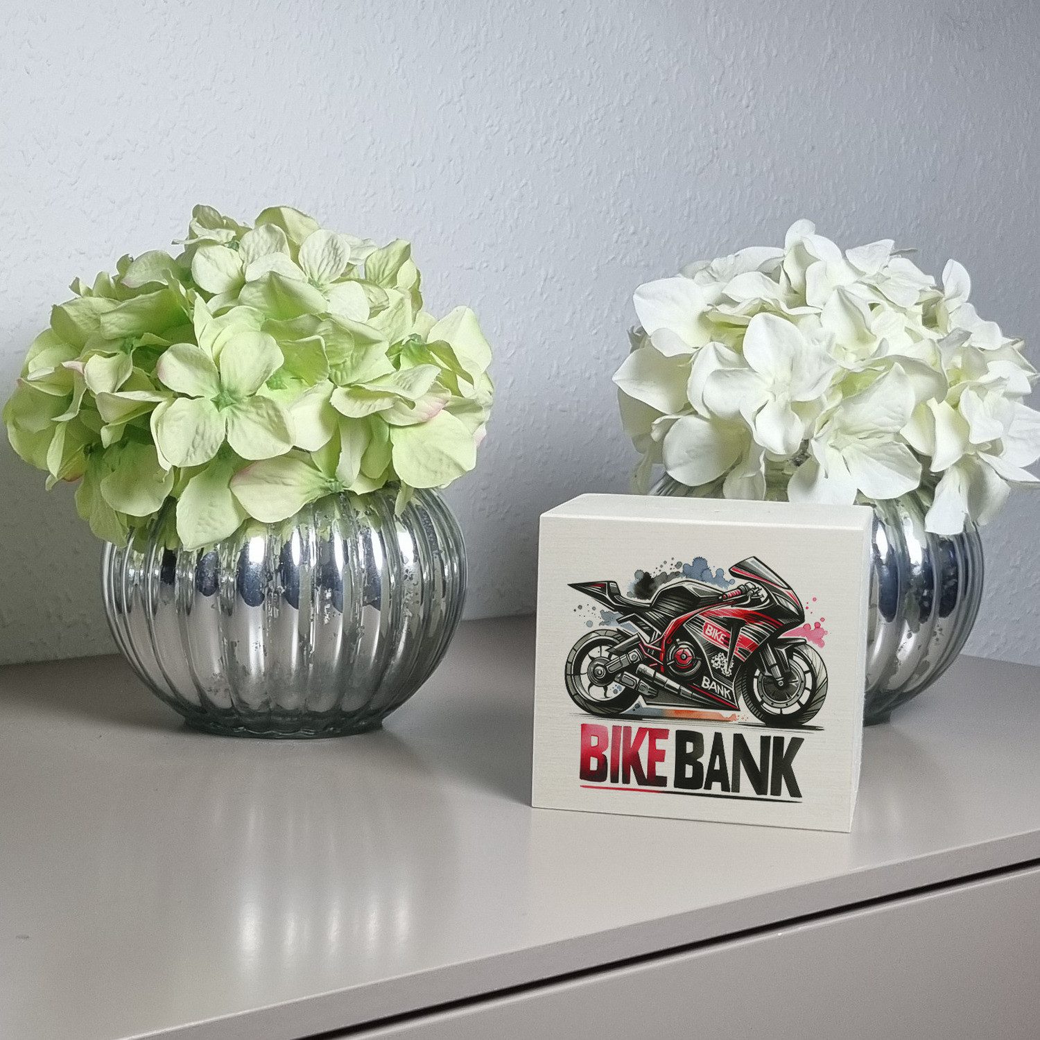 speecheese Spardose Rennmotorrad Spardose aus Holz mit Spruch Bike Bank günstig online kaufen