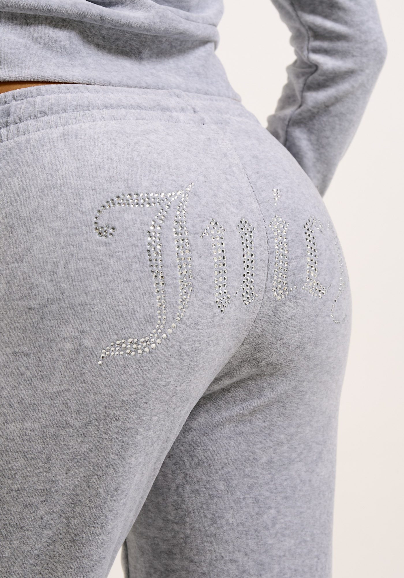 Juicy Couture Sweathose TINA TRACK PANT Damen Trainingshose Damen, Sweathose, Velour, Jogginghose mit Glitzer, Sale