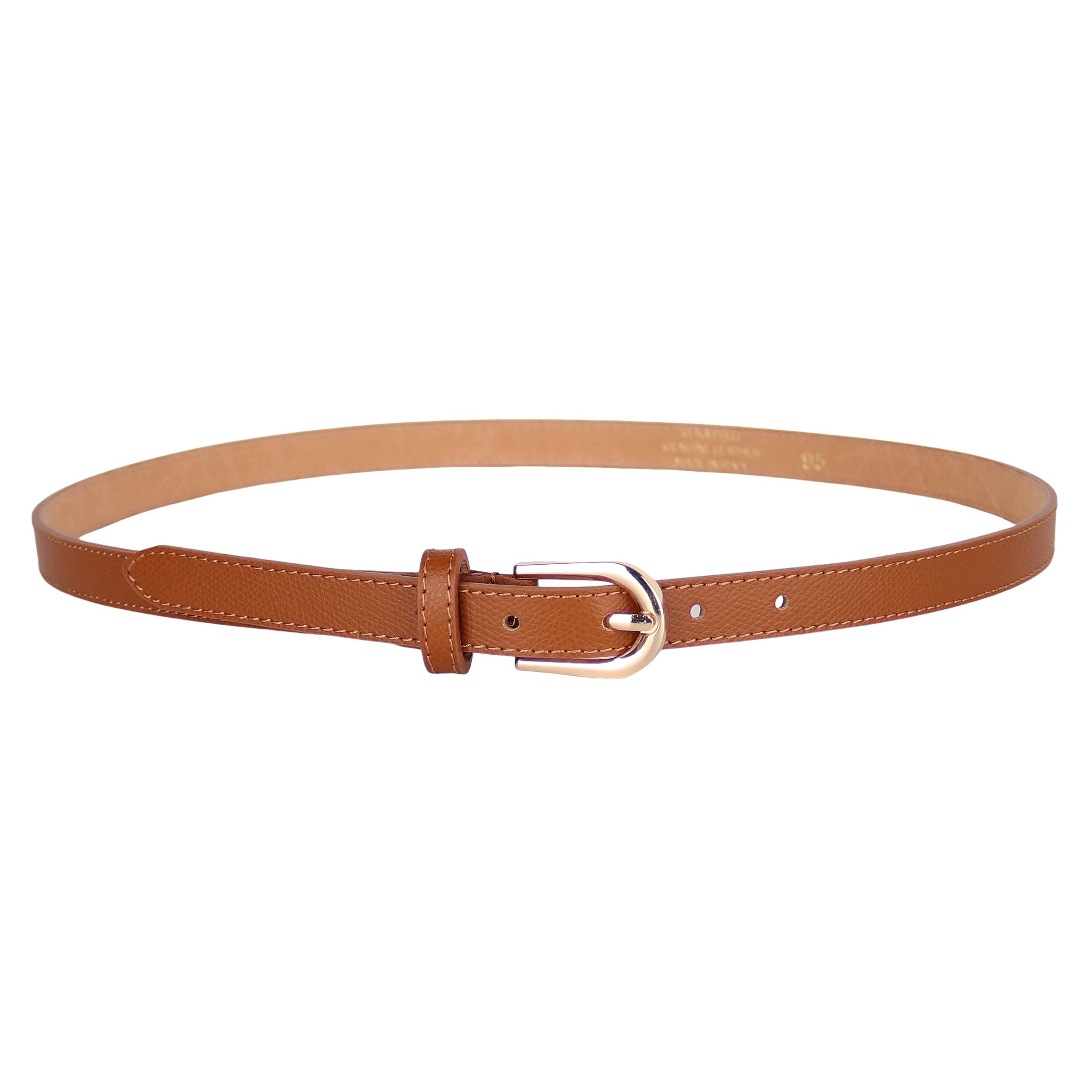 MIRROSI Ledergürtel Damen Gürtel Echtleder, Made in Italy, 18mm breit (Passt fast zu jeder Hosenschlaufe) aus Echtem Leder