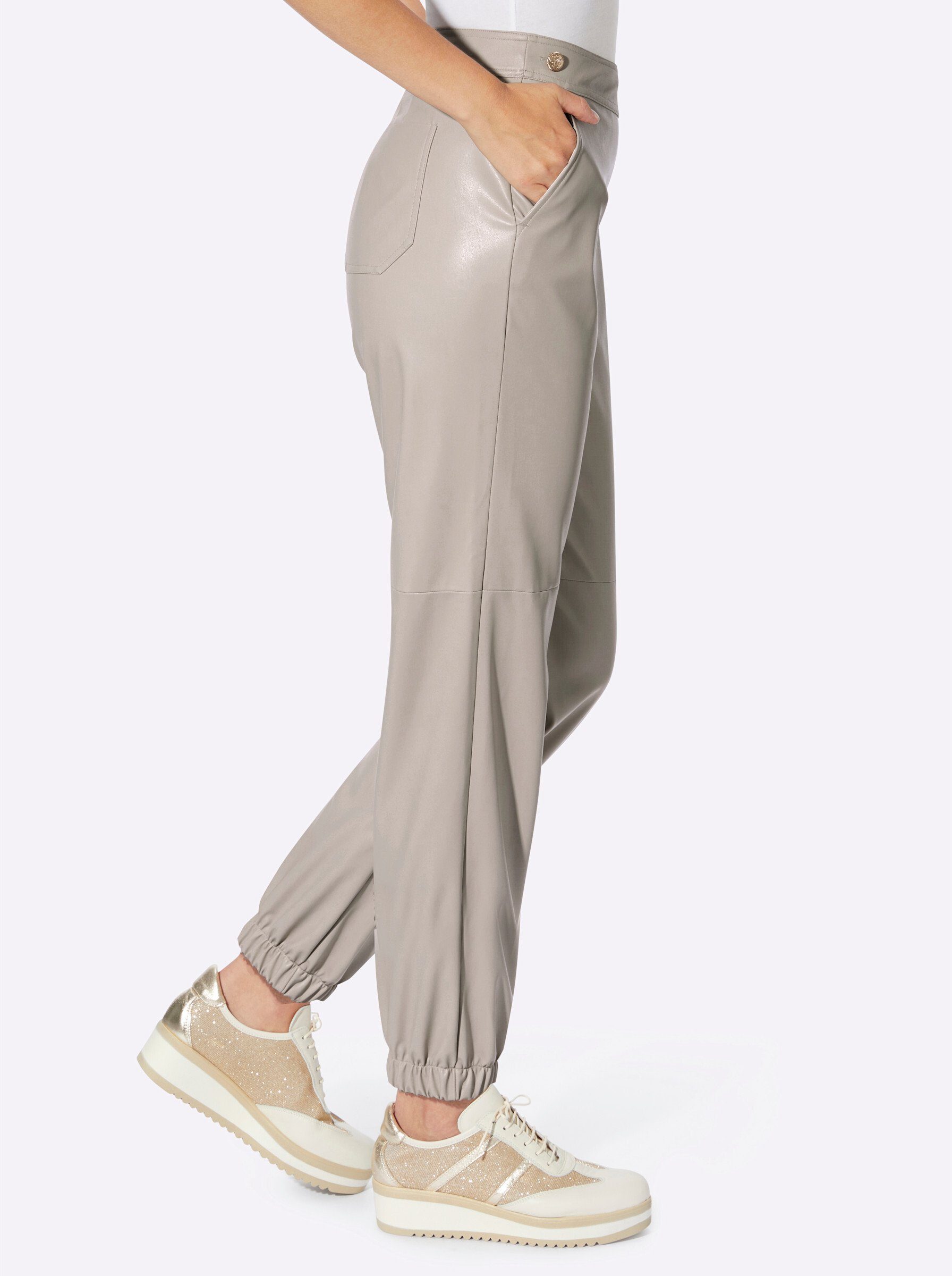 heine Jerseyhose Lederimitathose Innenbeinlänge ca. 68 günstig online kaufen