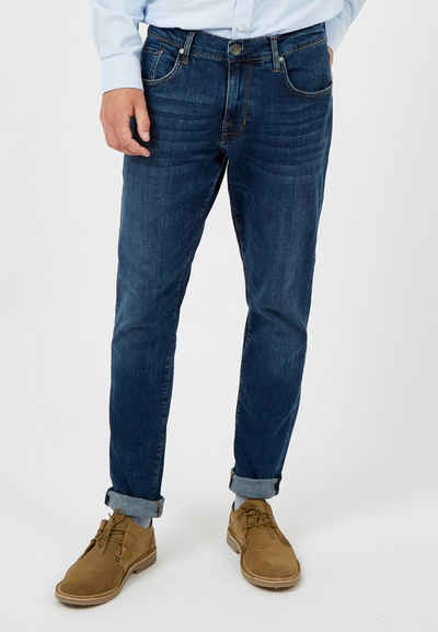 Ben Sherman Straight-Jeans Straight Stonewash Jean Gerade geschnittene schwarzgewaschene Jeans