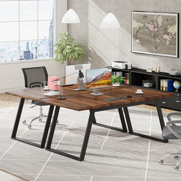 Tribesigns Arbeitstisch 80 x 160 cm Schreibtisch, Groß Computertisch, Bürotisch für Büro