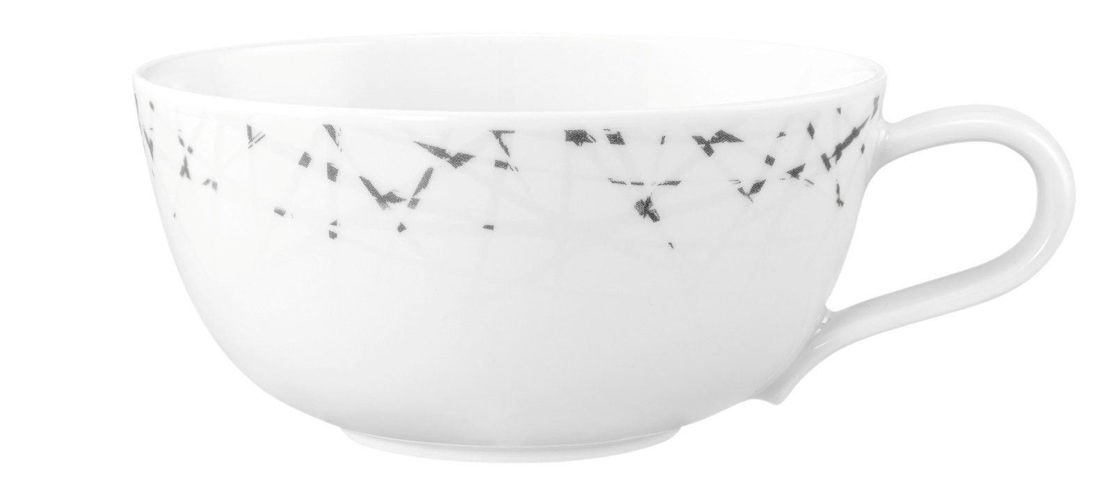 Seltmann Weiden Tasse Weiden Liberty Brace Teeobertasse groß 0,28 l, Porzellan, Tasse Brace grafisch