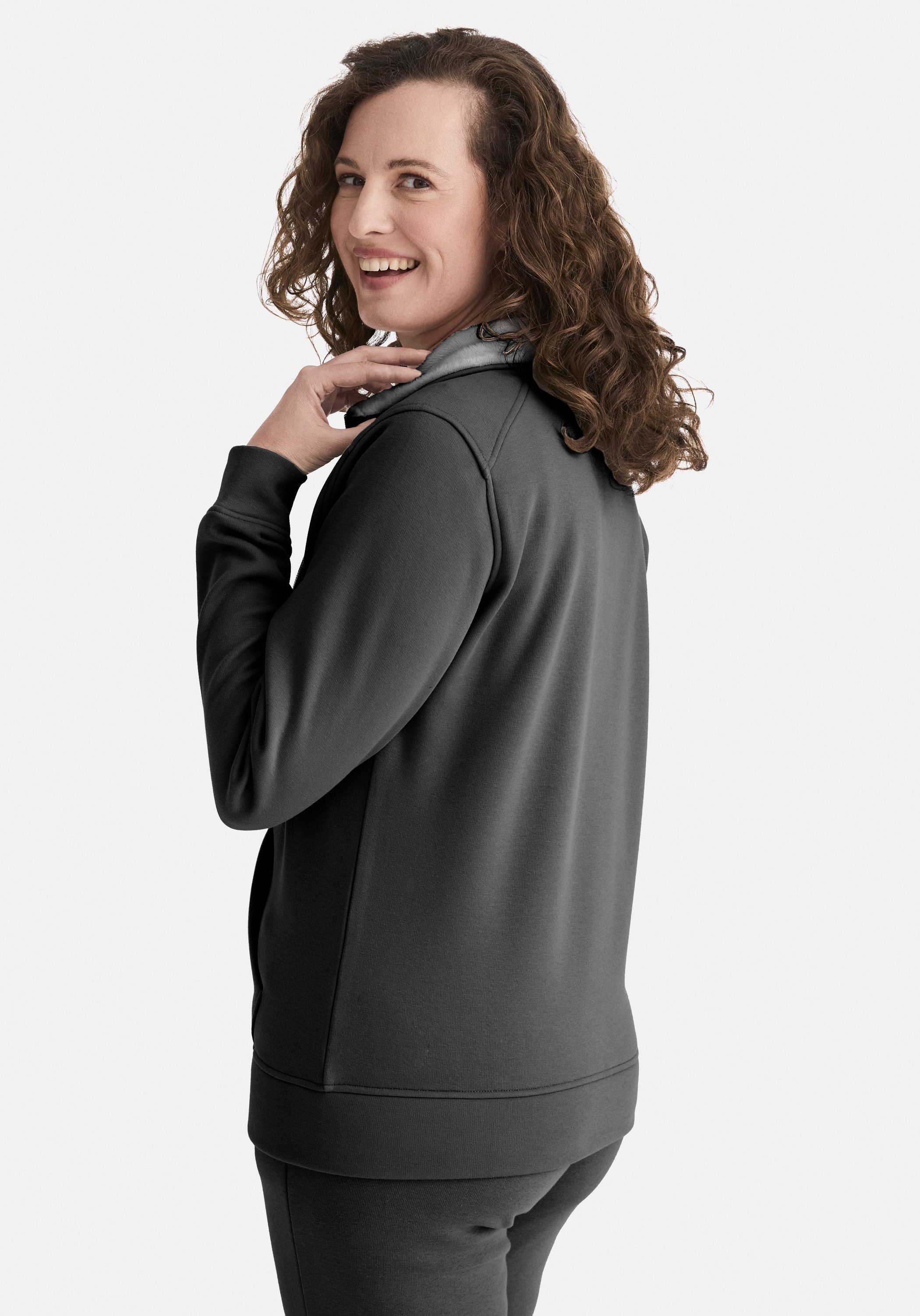 STOOKER WOMEN Sweatjacke JANE mit Stehkragen Sweatjacke Sweatjacke Regular Fit Moderner Casual-Look für Damen – Bild 2 von 4