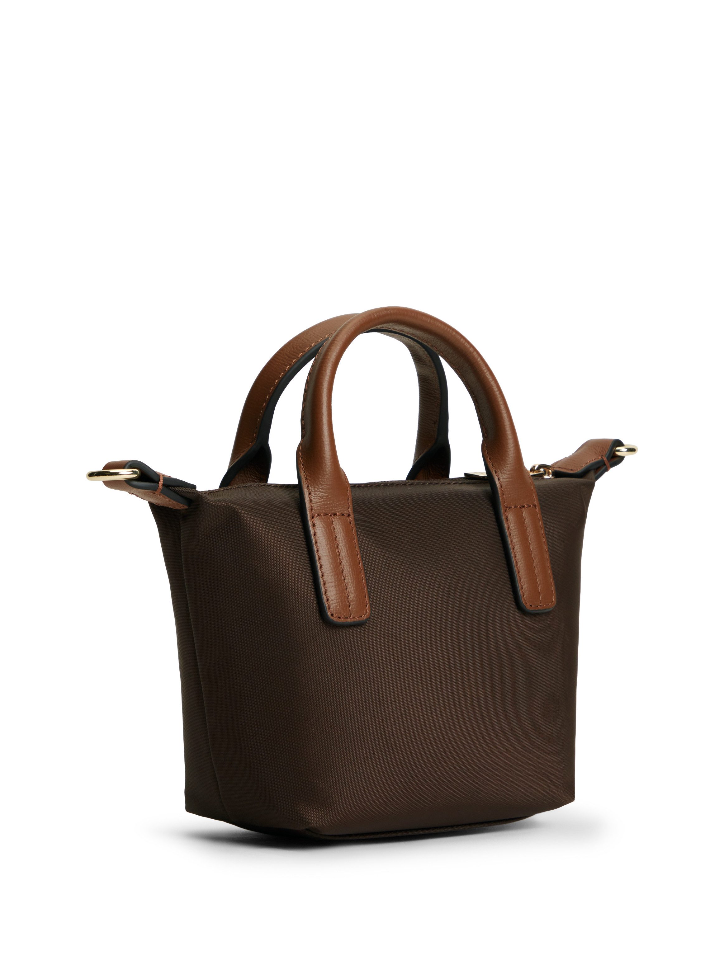 Tommy Hilfiger Handtasche POPETTE MICRO TOTE, Damen Umhängetasche, Schultertasche im Kontrastlook