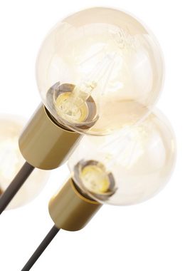 Leonique Stehlampe Jarla, ohne Leuchtmittel, Stehleuchte mit goldfarbenen/schwarzen Fassungen, Höhe 137 cm