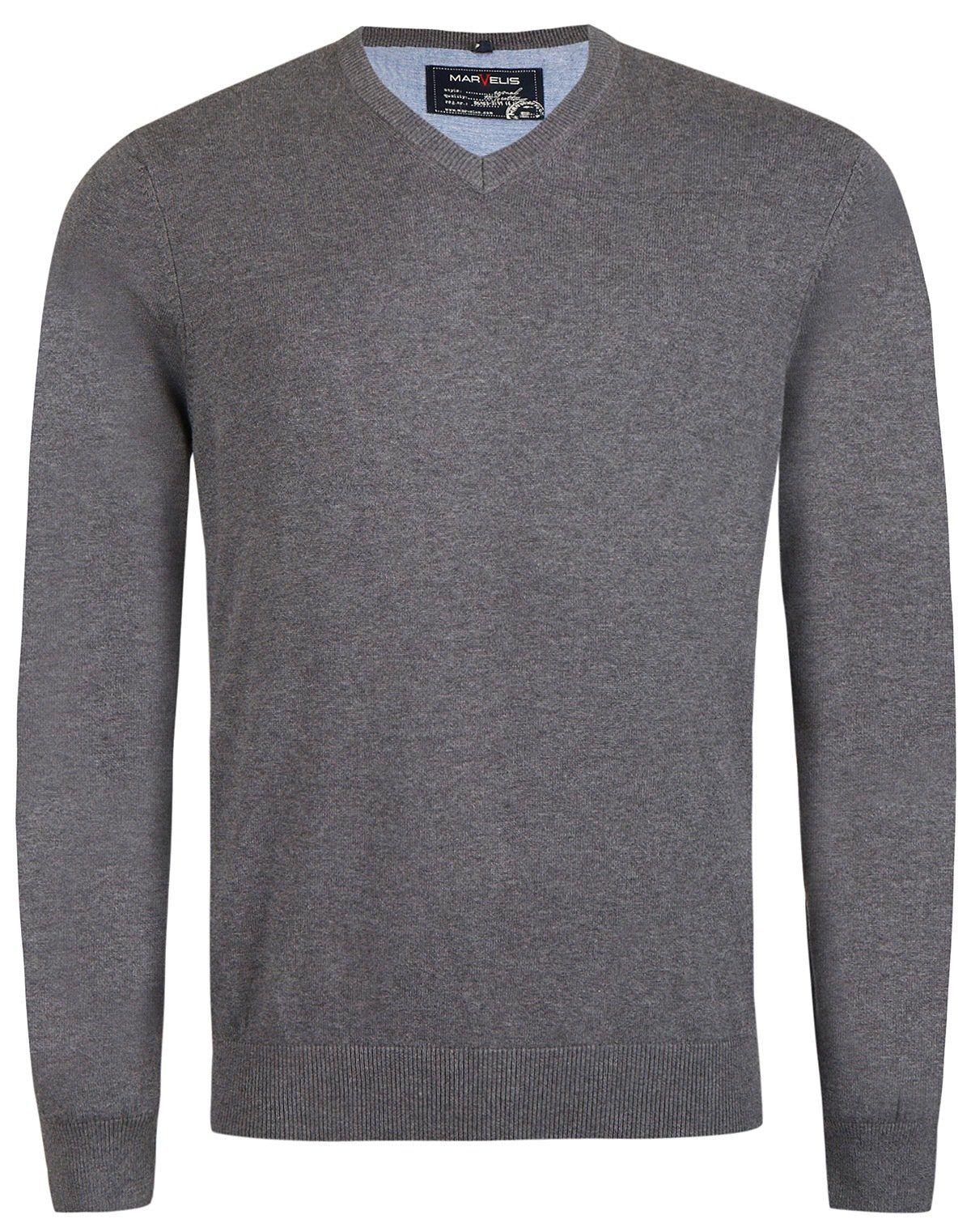MARVELIS V-Ausschnitt-Pullover günstig online kaufen
