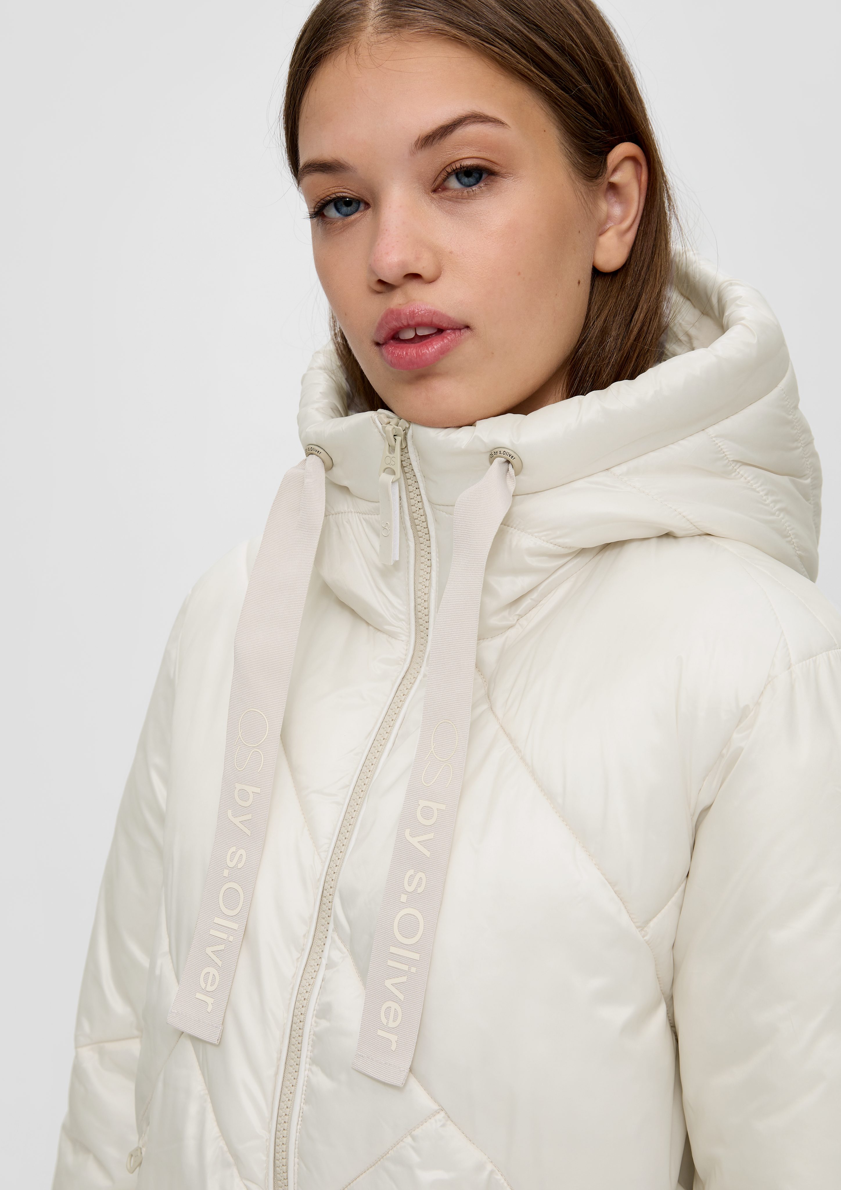 QS Outdoorjacke Steppjacke im Fabricmix Artwork günstig online kaufen
