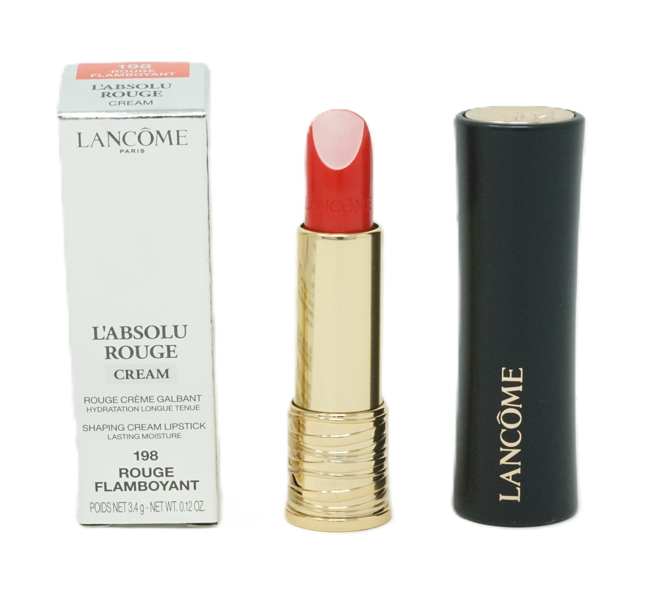 Lippenstift Lancome Absolu Rouge Cream Lippenstift 3,4g Rouge Flamboyant 198
