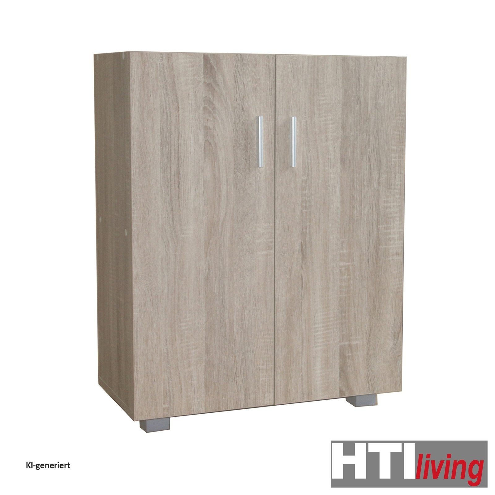 HTI-Living Sideboard Sideboard 2 Fächer Thekla Sonoma (Stück, 1 St., 1 Sideboard), Kommode Midischrank – Bild 2 von 3