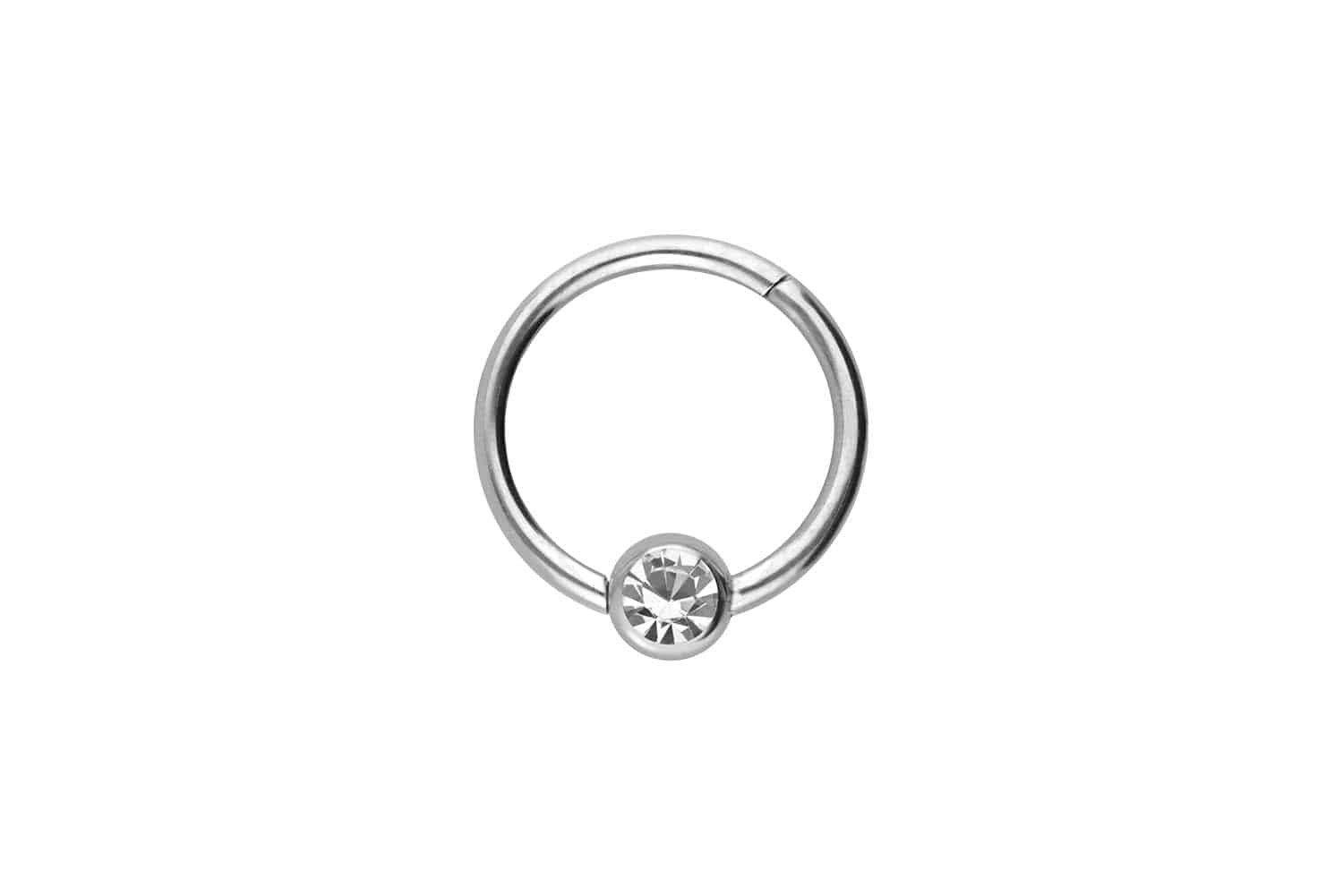 PIERCINGLINE Nasenpiercing Titan Segmentring Clicker KRISTALL Ohrpiercing S günstig online kaufen