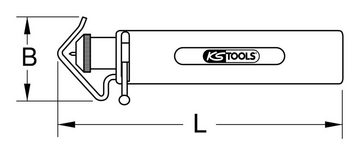 KS Tools Abisolierzange, Universal-Abisolierwerkzeug, 6-25 mm