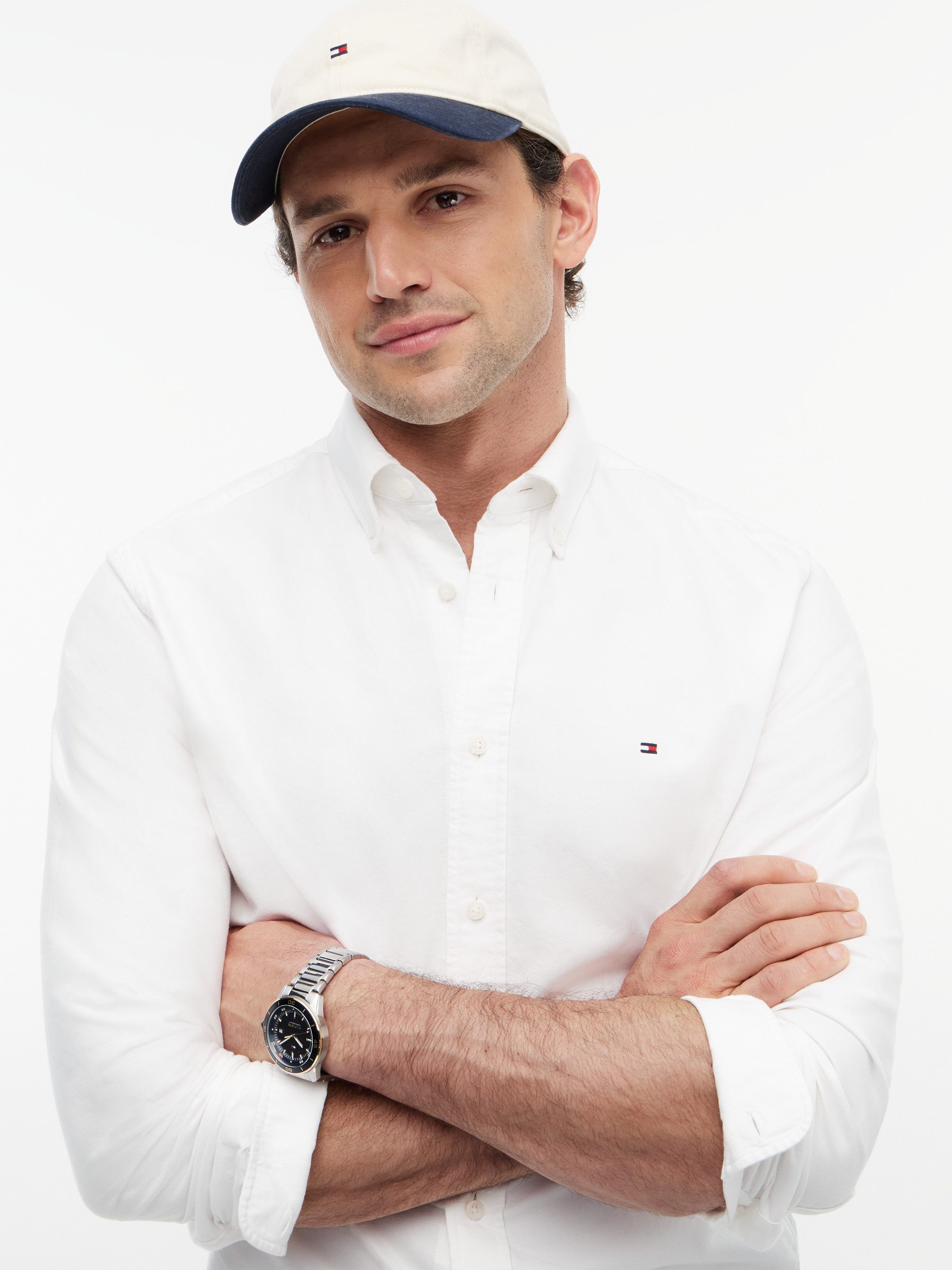 Tommy Hilfiger Langarmhemd SOLID HERITAGE OXFORD Regular Fit Regular Fit Oxford Casual