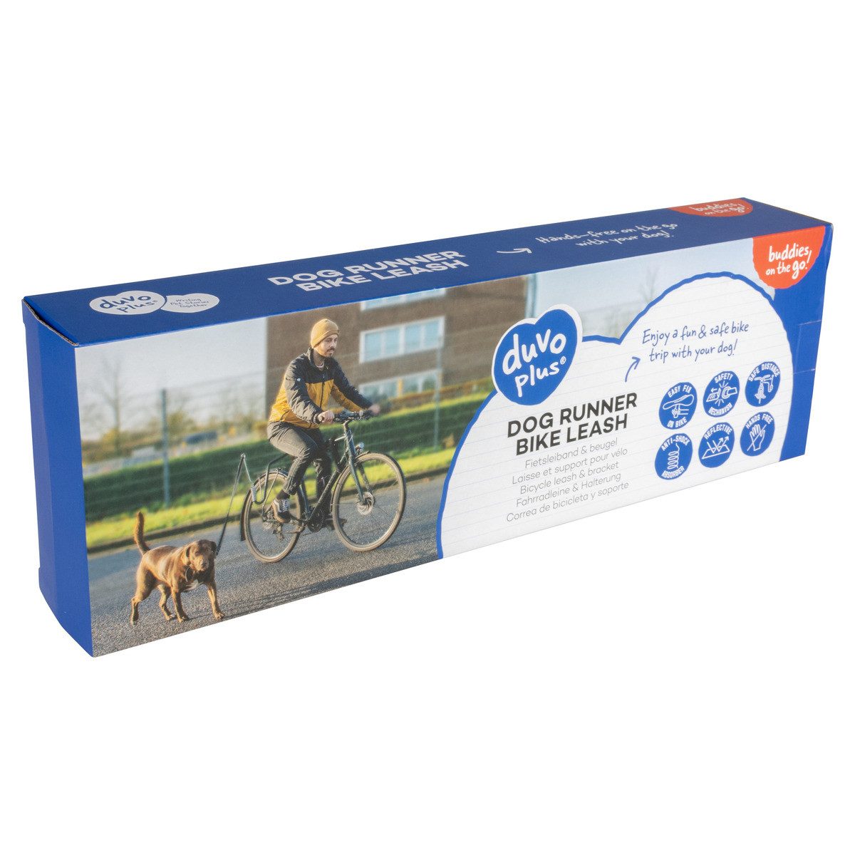 DUVO+ Fahrradleinen-Halterung Fahrrad-Führhalter Dog Runner schwarz
