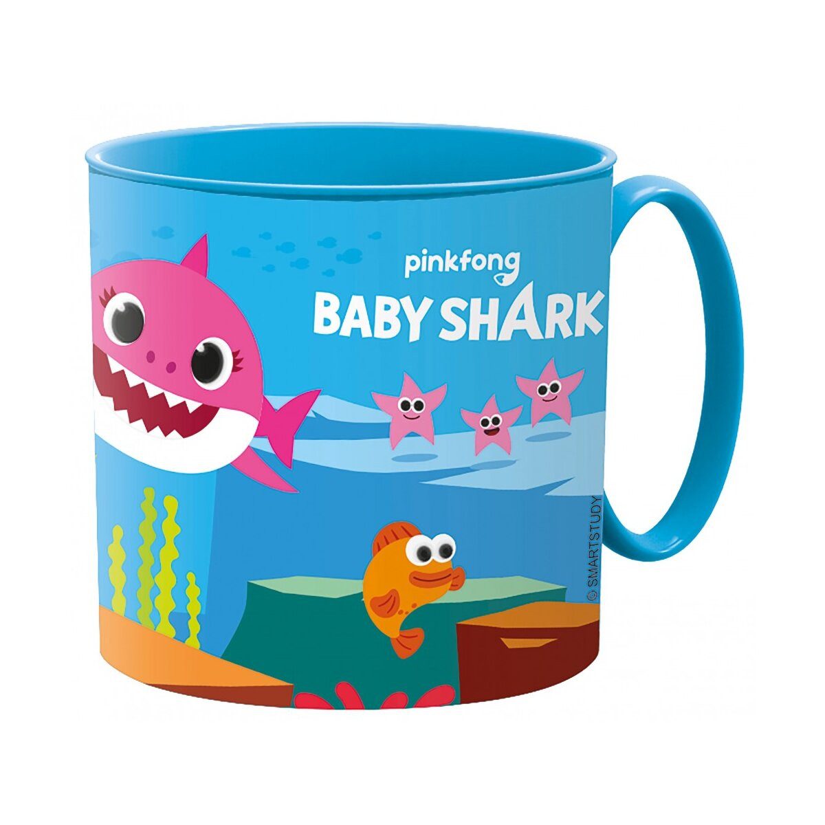 Trinkflasche Baby Shark Tasse 265ml Kinderbecher Kunststoff Mikrowelle