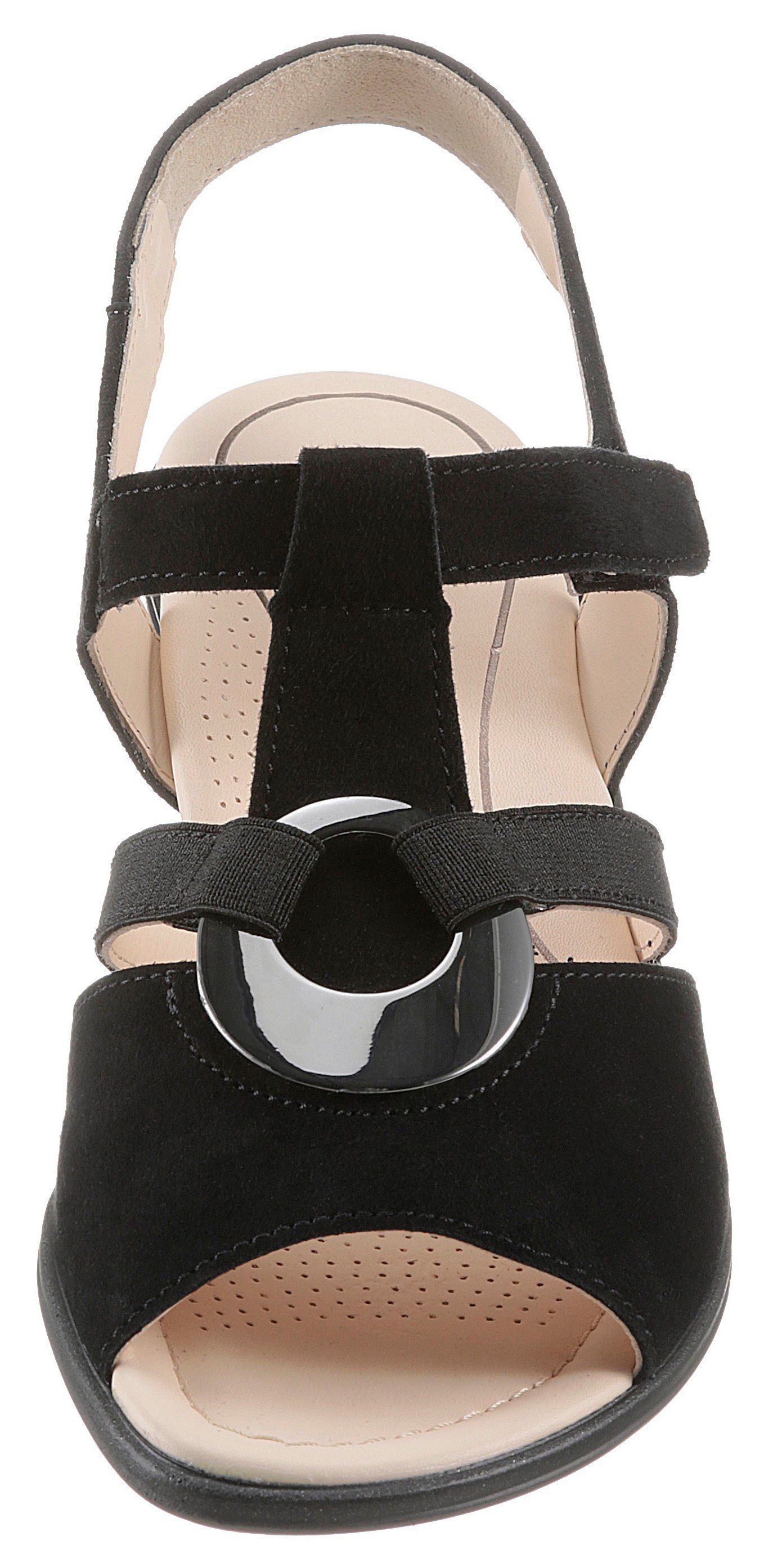 Ara LUGANO Sandalette in bequemer H weit) schwarz 045149 Schuhweite (sehr