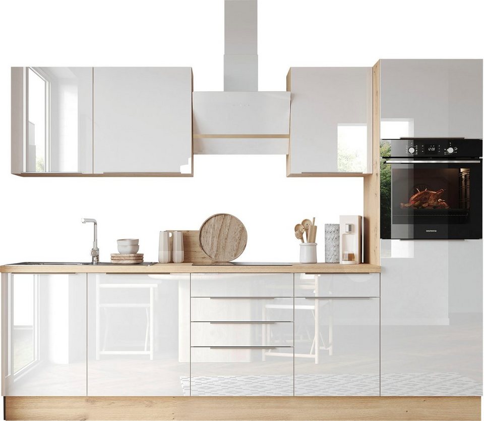 RESPEKTA Küchenzeile Safado aus der Serie Marleen, Breite 280 cm, mit Soft- Close, in exklusiver Konfiguration
