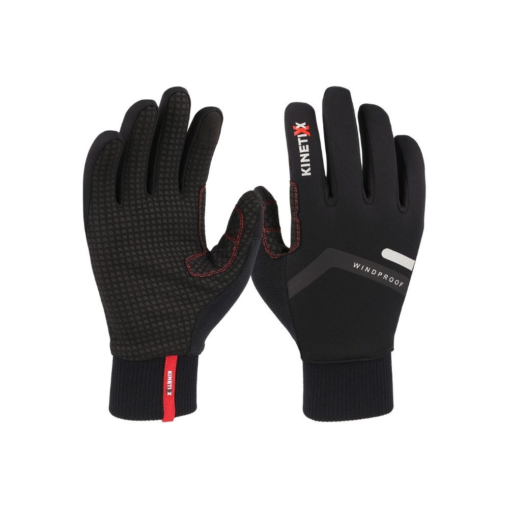 Kinetixx Langlaufhandschuhe Warmer Langlaufhandschuh Norik, KinetiXx (in schwarz) Grip, Kälteschutz, Winddicht, Touchscreen kompatibel, Wasserdicht