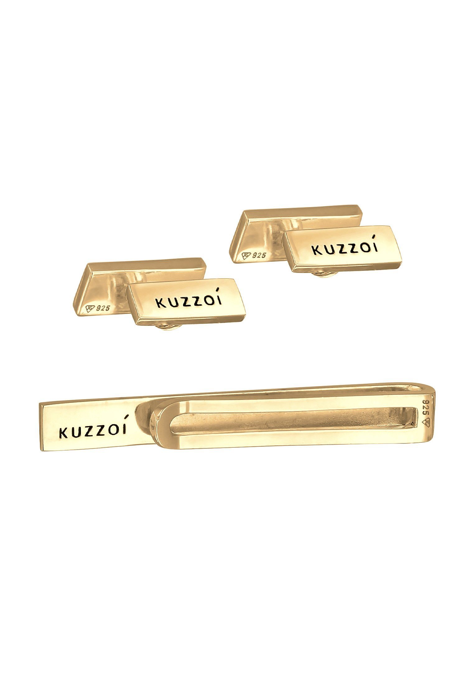 Kuzzoi Manschettenknöpfe Manschettenknöpfe Set Elegant 925 Silber
